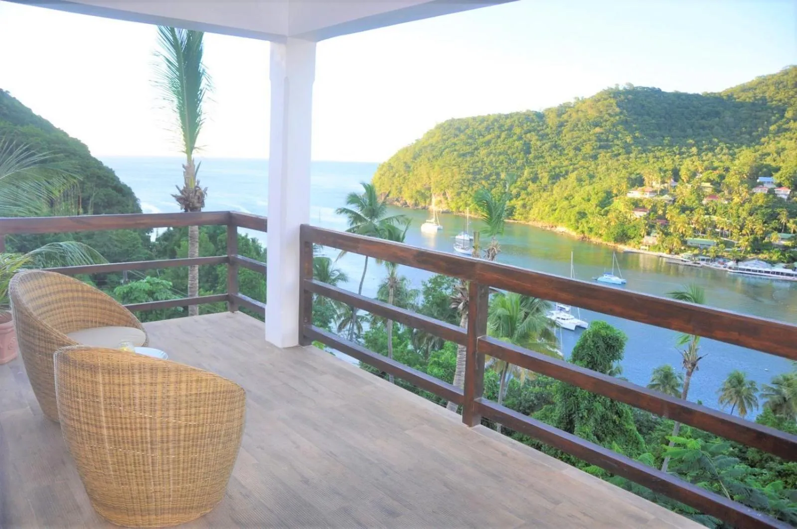 Patio in Marigot Palms Luxury Caribbean Apartment Suites