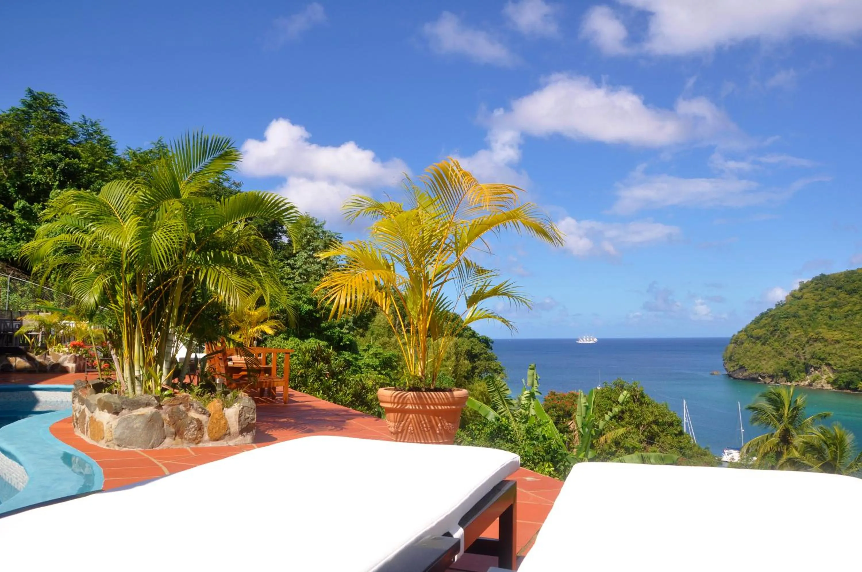 Bird's eye view in Marigot Palms Luxury Caribbean Apartment Suites
