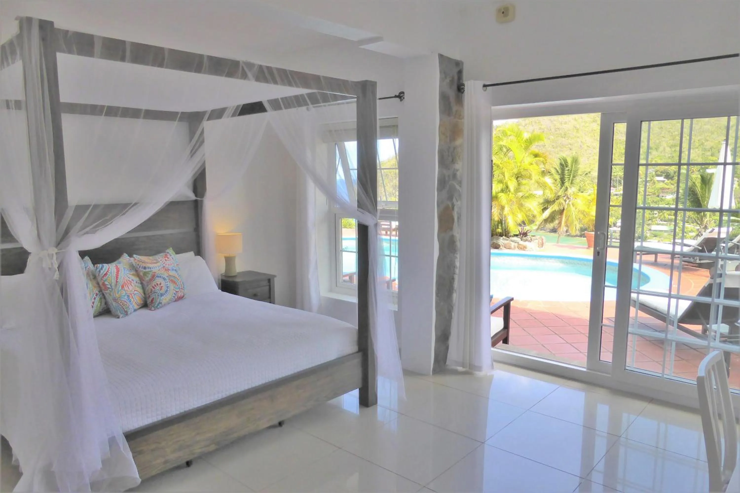 Bedroom, Bed in Marigot Palms Luxury Caribbean Apartment Suites