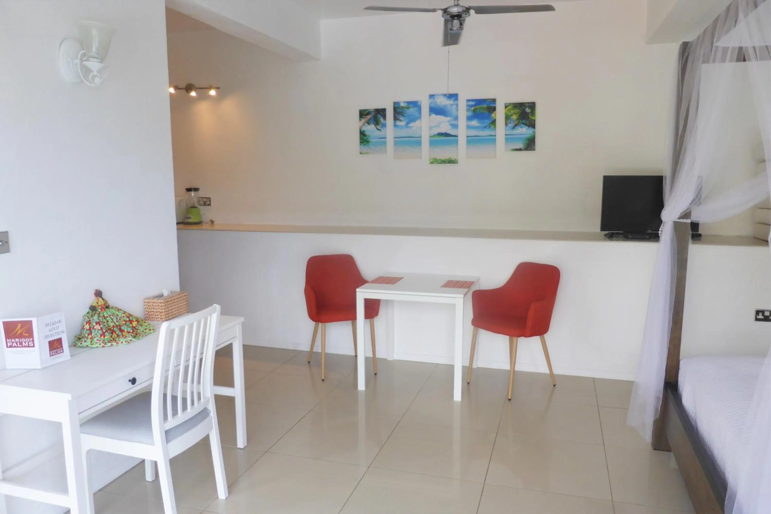 Seating area in Marigot Palms Luxury Caribbean Apartment Suites