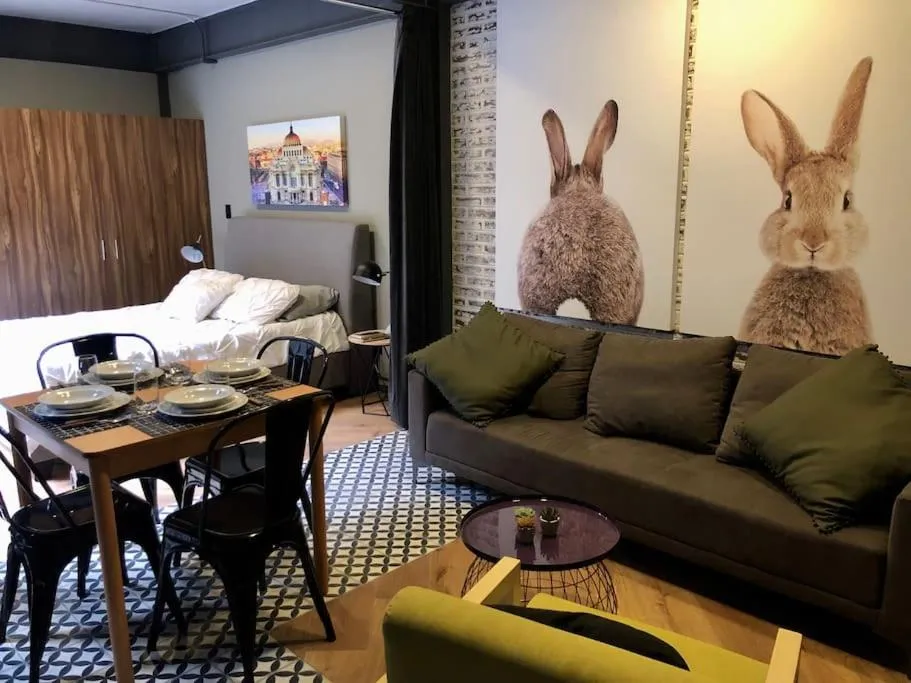 Seating Area in Departamento muy amplio y moderno en la CONDESA