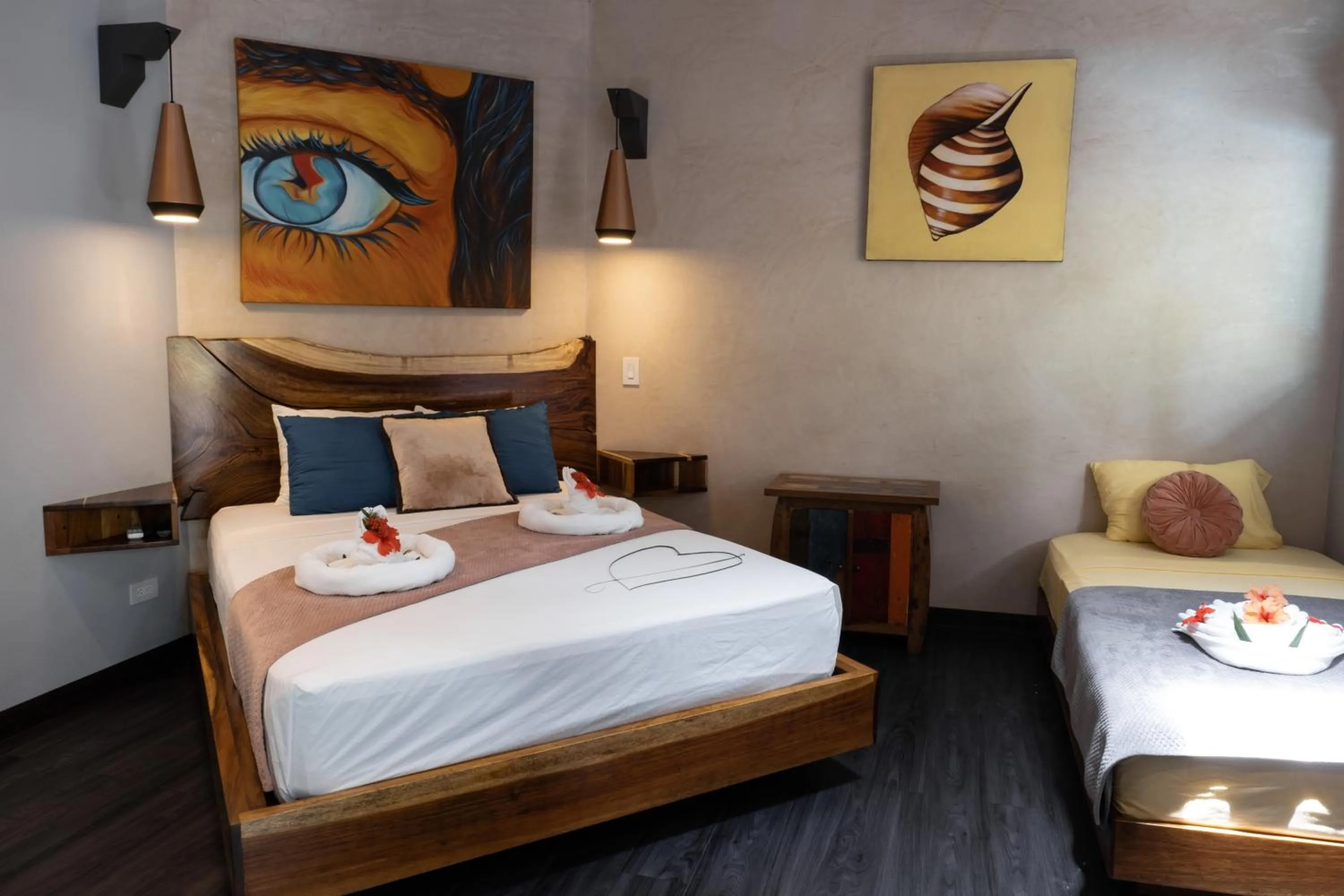 Bed in Hotel FAREMITI Uvita