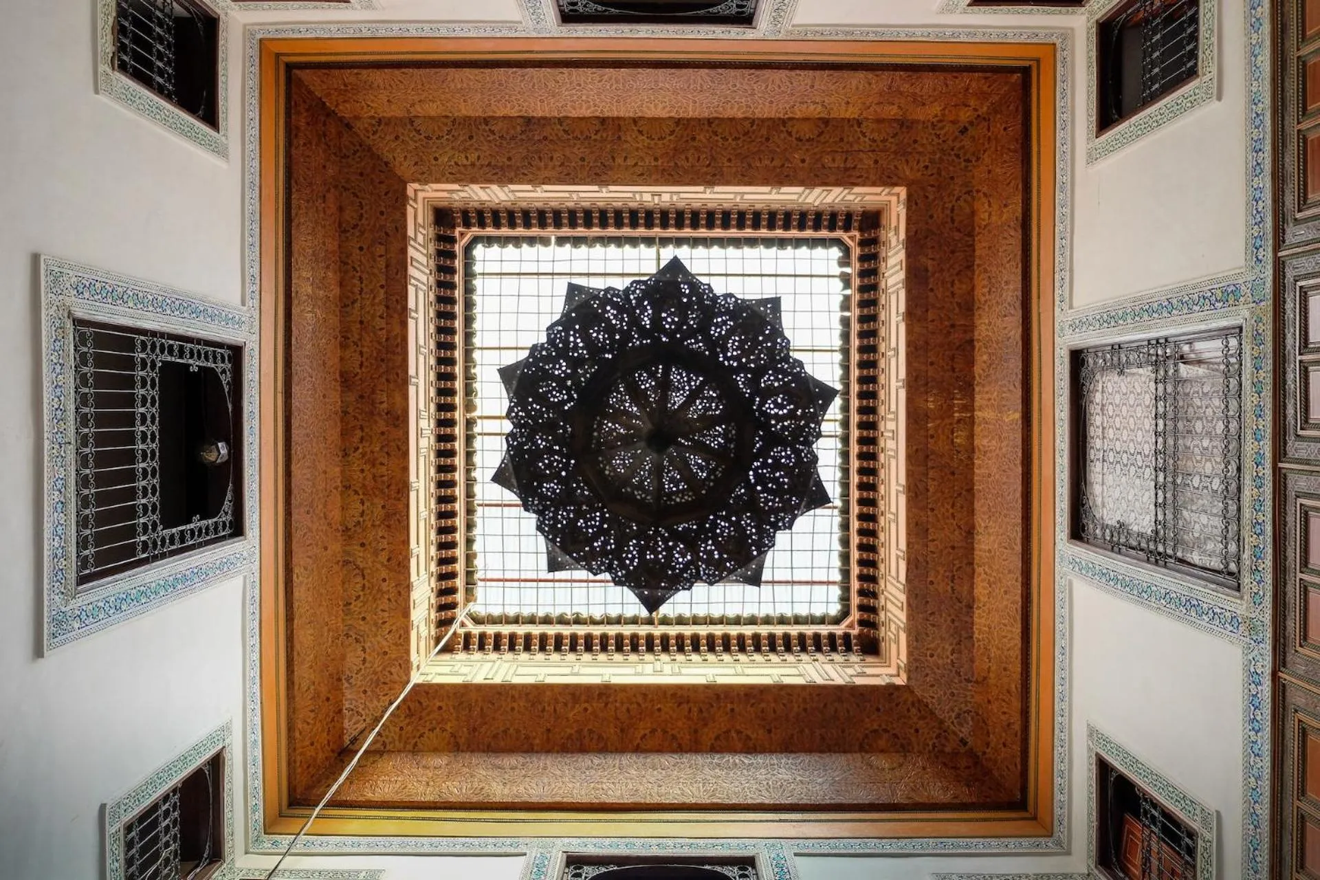 Decorative detail in Riad Meski