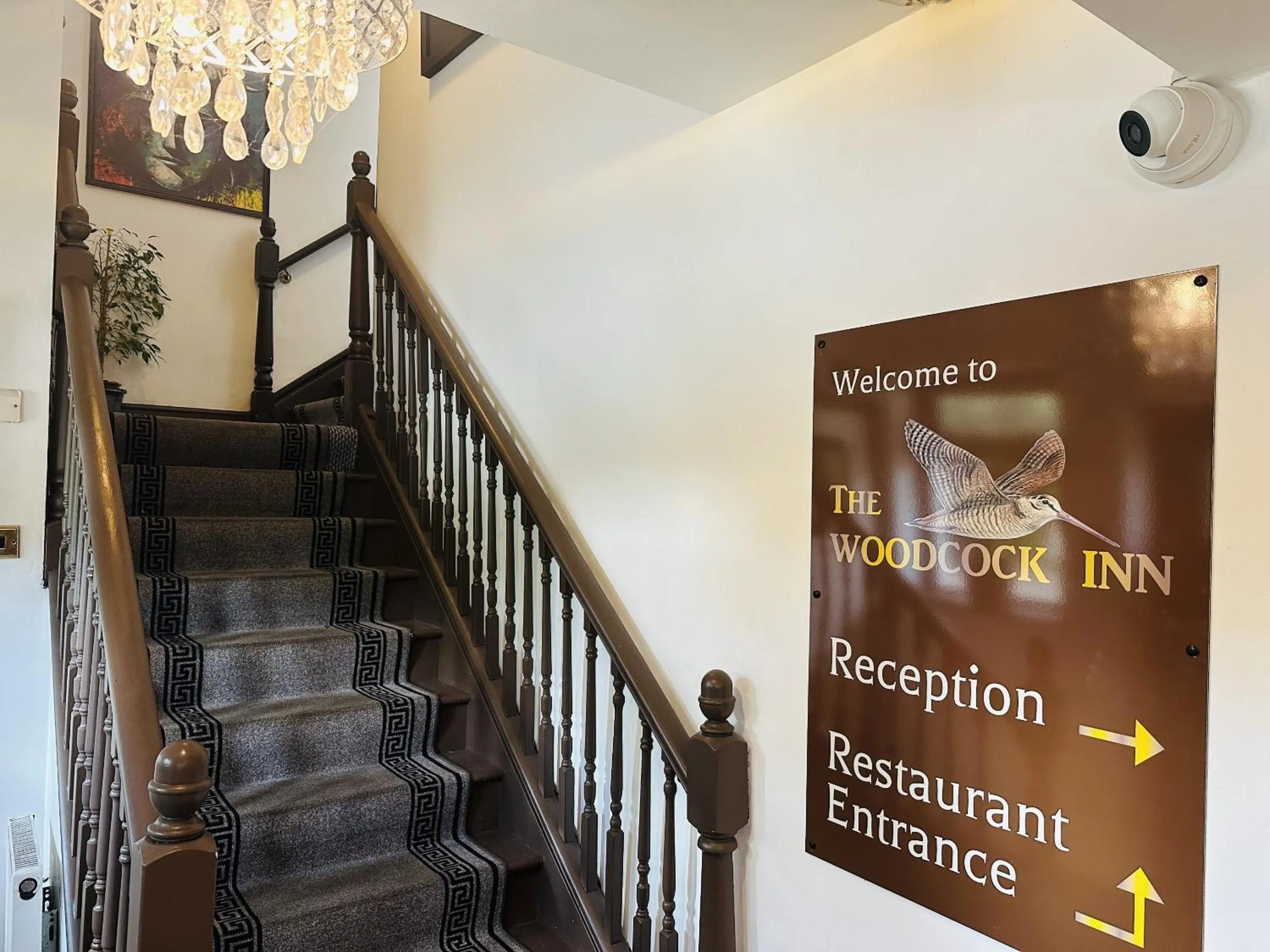 Lobby or reception in woodcock inn