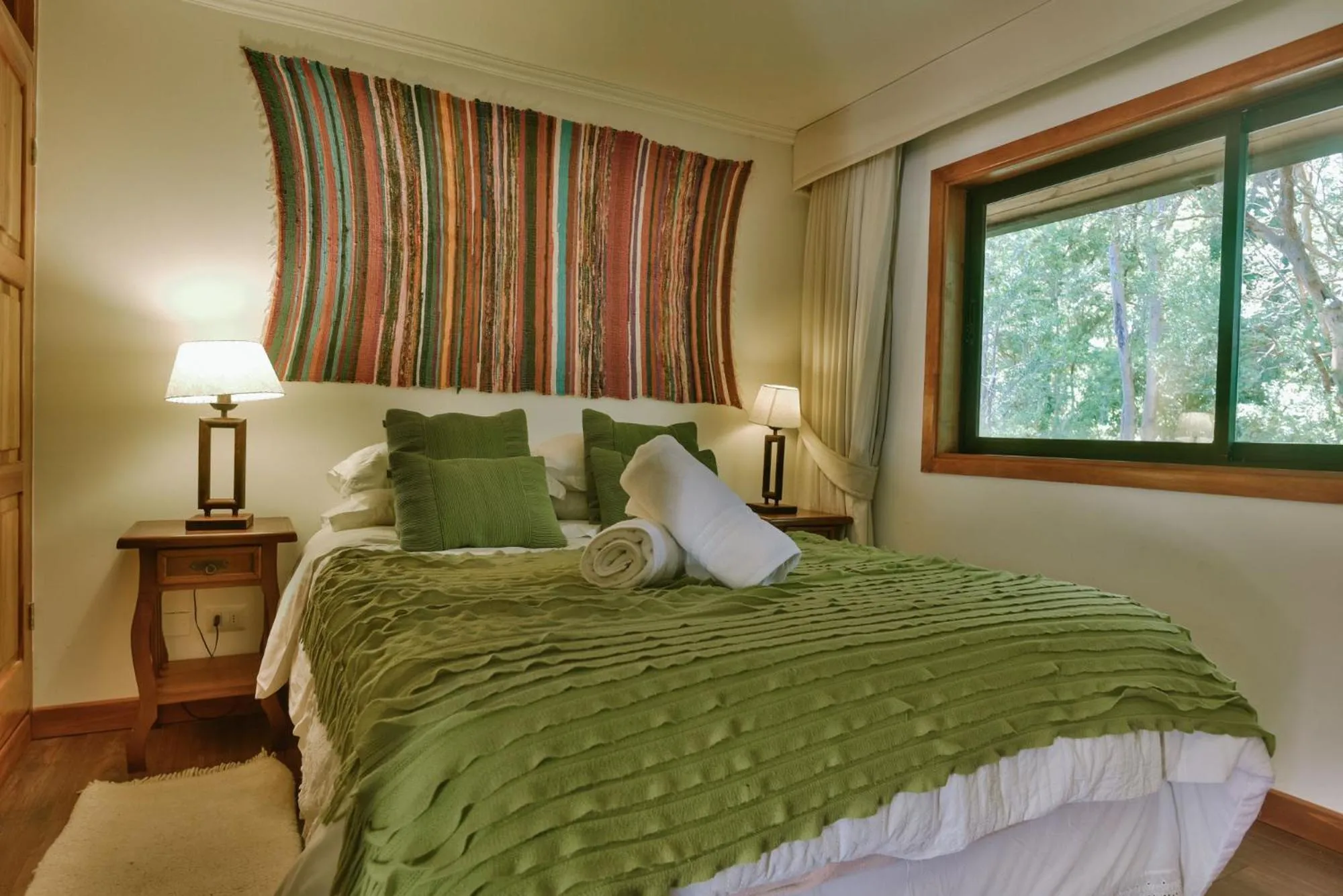 Bed in Hotel Posada del Río - Parque Metreñehue