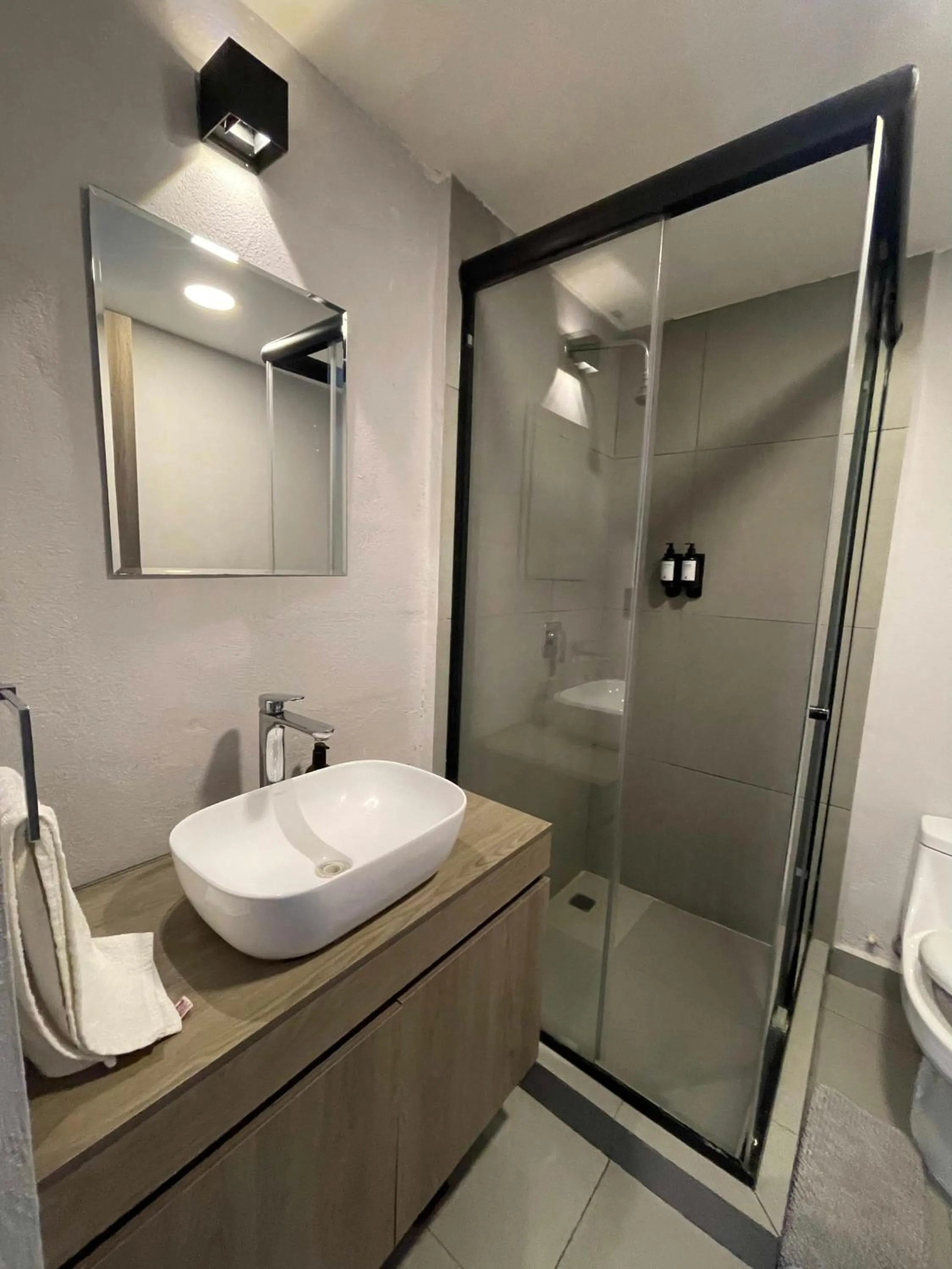 Bathroom in TERRAZA a una cuadra del Angel, King size Bed