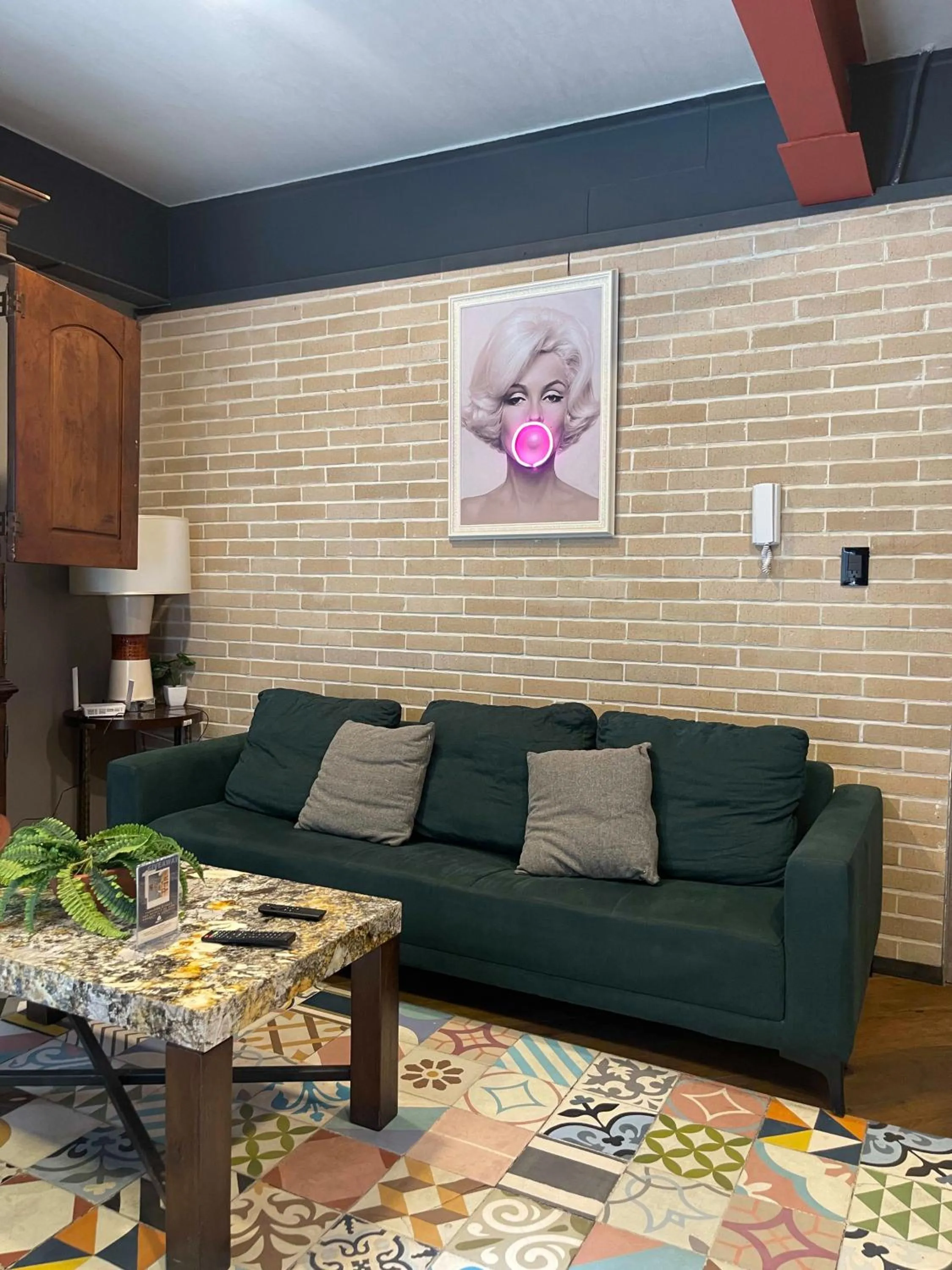 Seating Area in TERRAZA a una cuadra del Angel, King size Bed