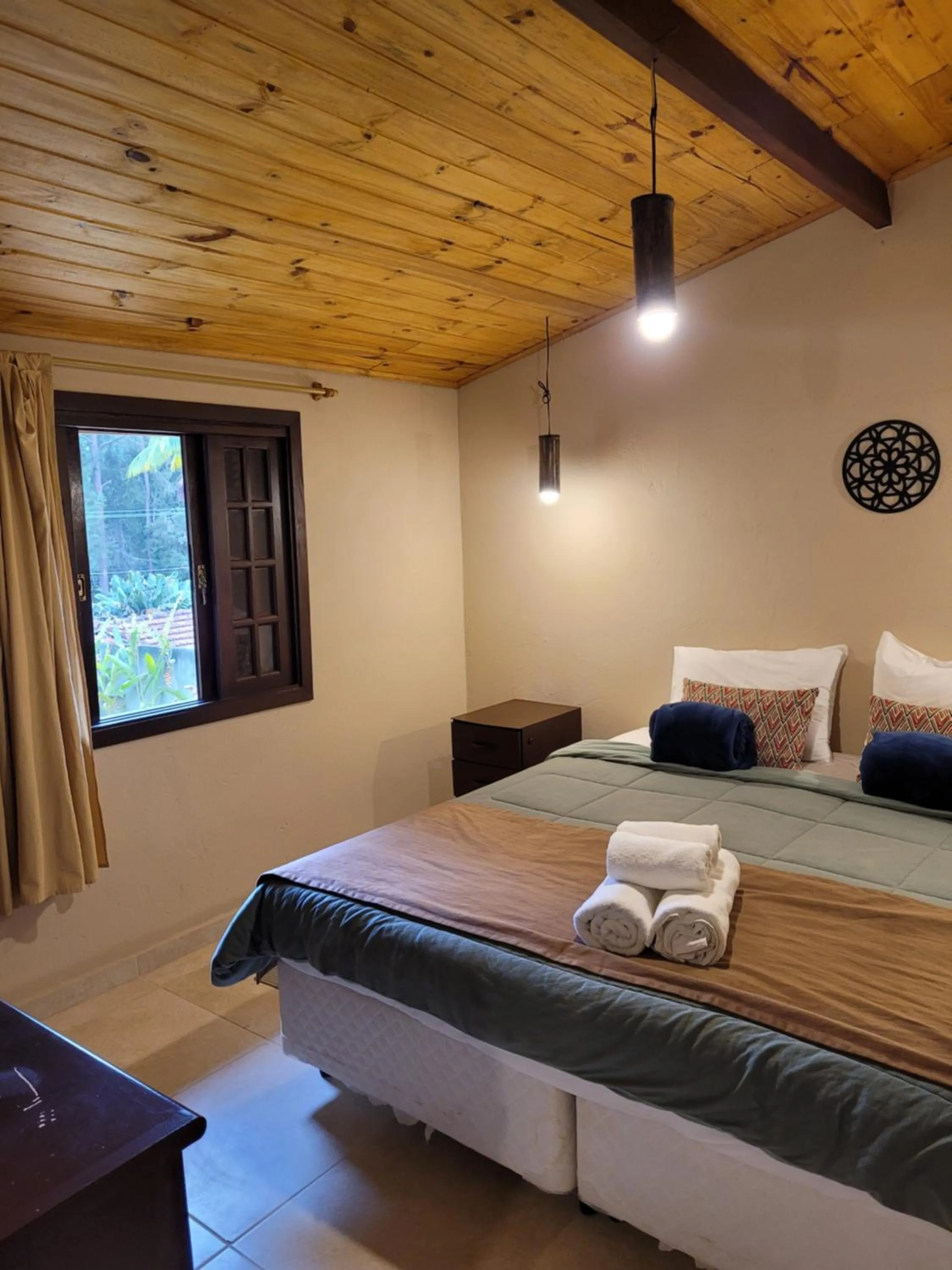 Bed in Pousada Realeza Atibaia