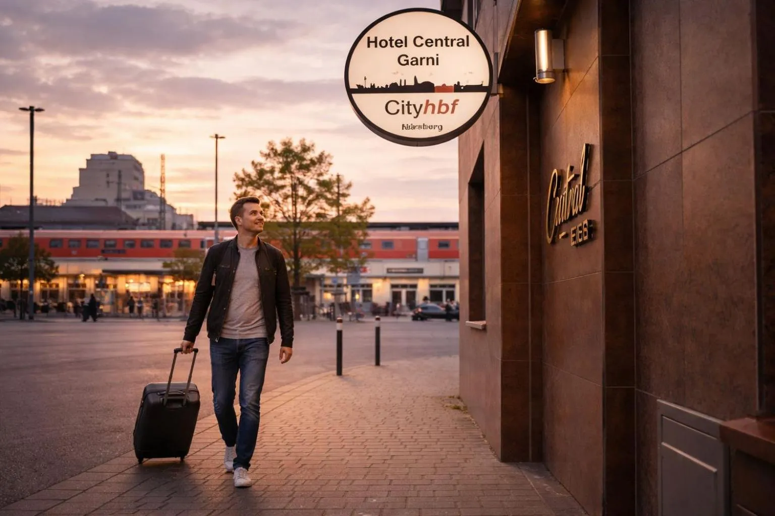 Property building in Hotel Central City Hbf Nürnberg Garni