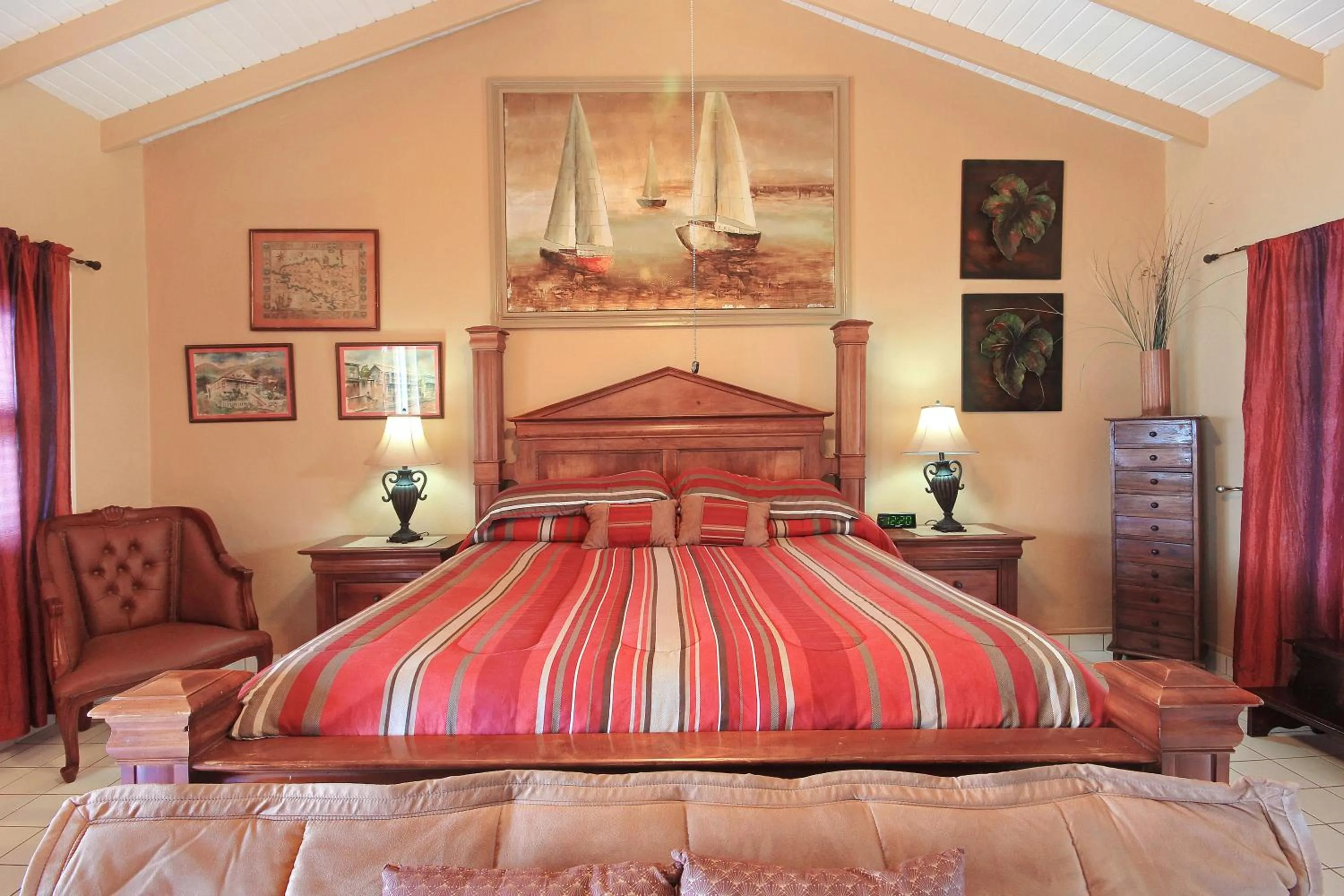 Bedroom, Bed in Mary's Boon Beach Resort & Spa