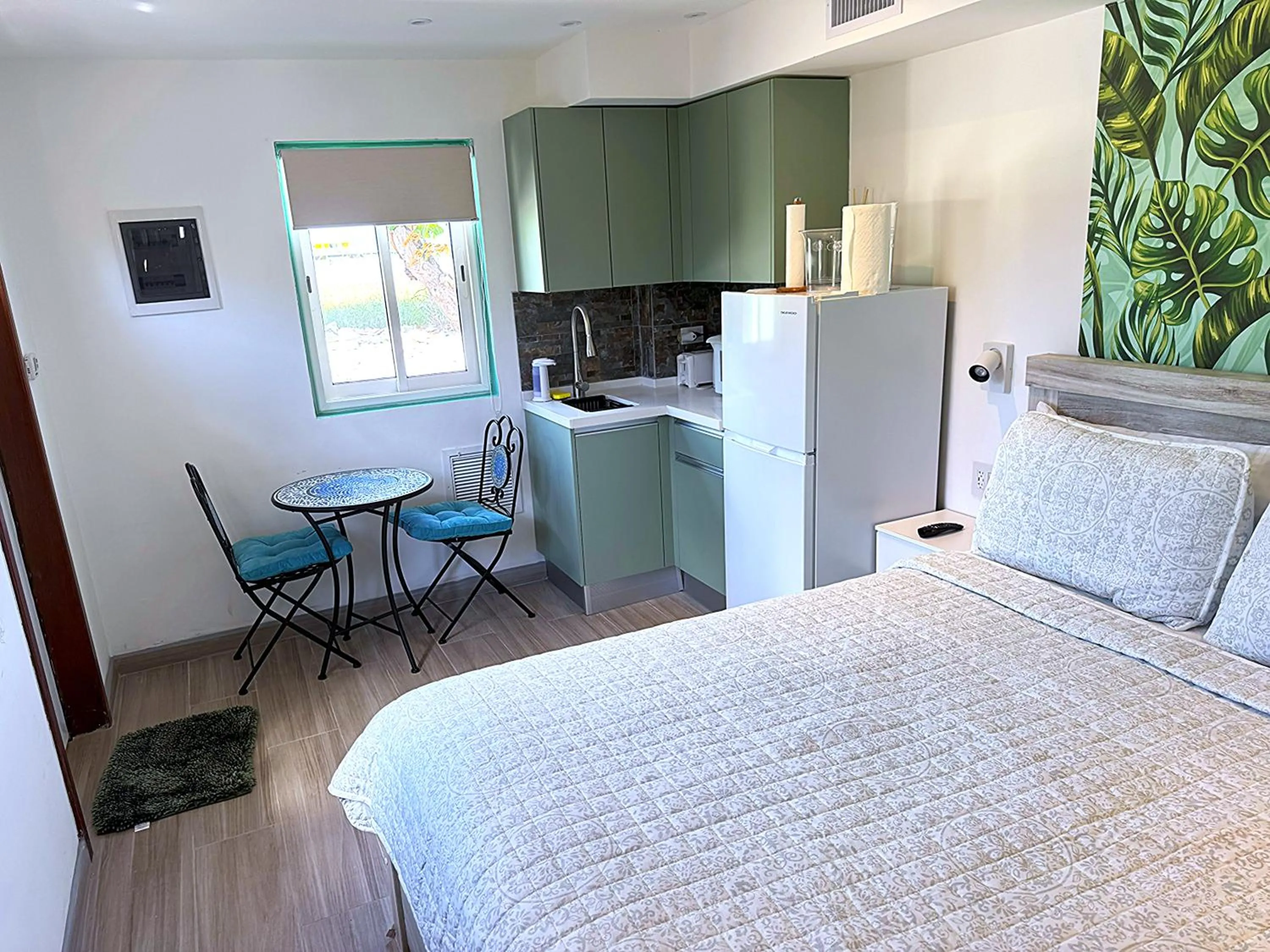 Bed in Mary's Boon Beach Resort & Spa