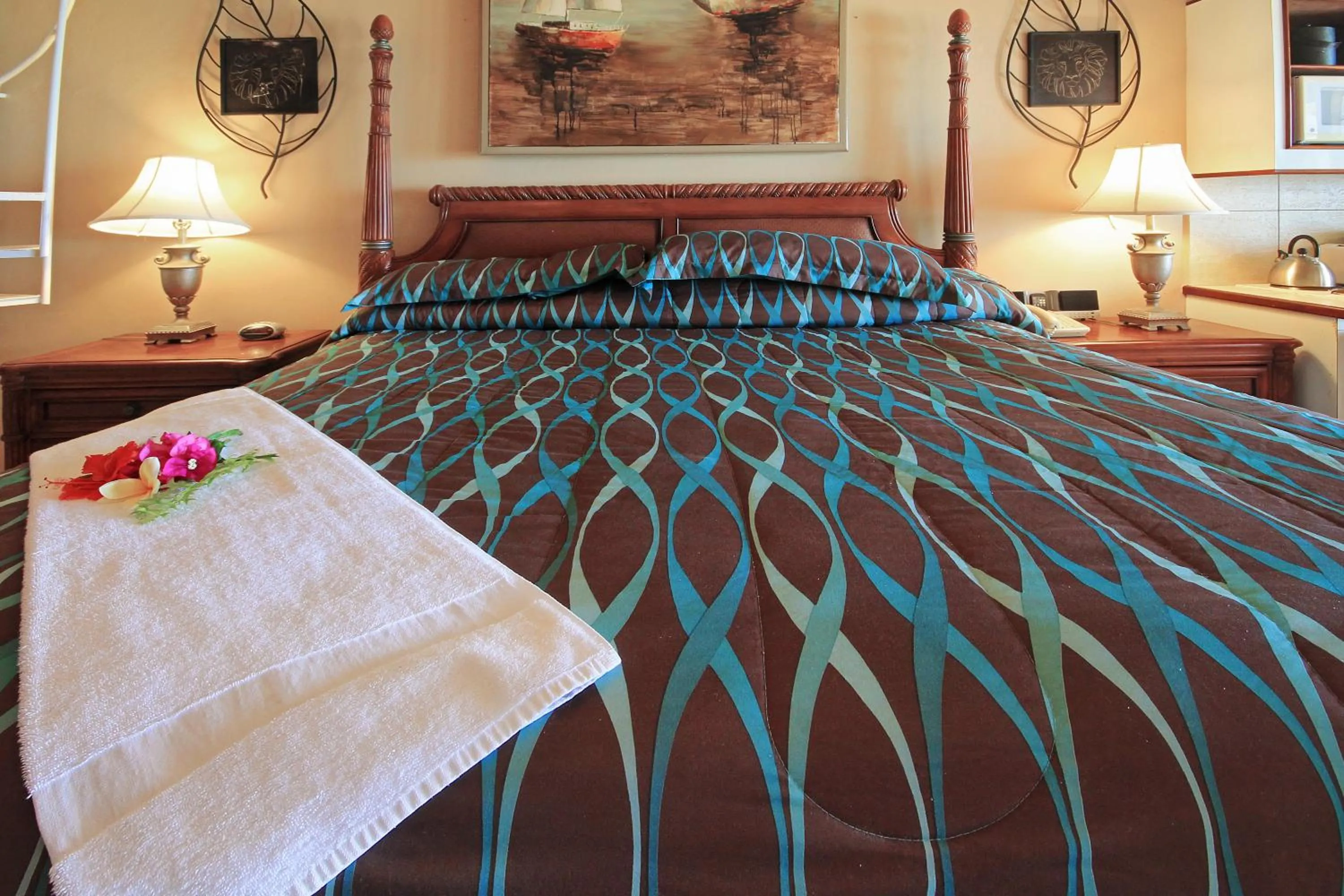 Bedroom, Bed in Mary's Boon Beach Resort & Spa