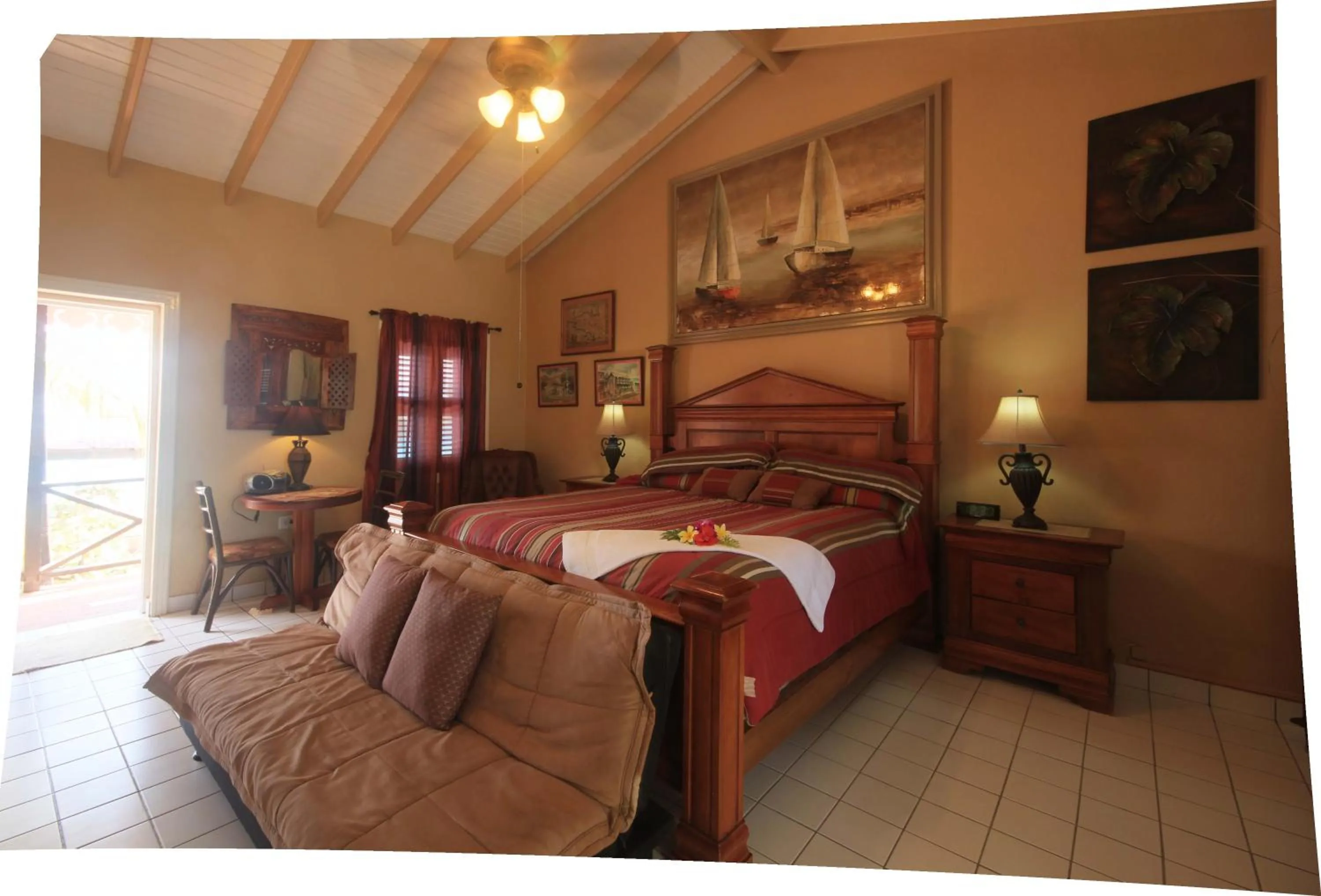 Bedroom, Bed in Mary's Boon Beach Resort & Spa