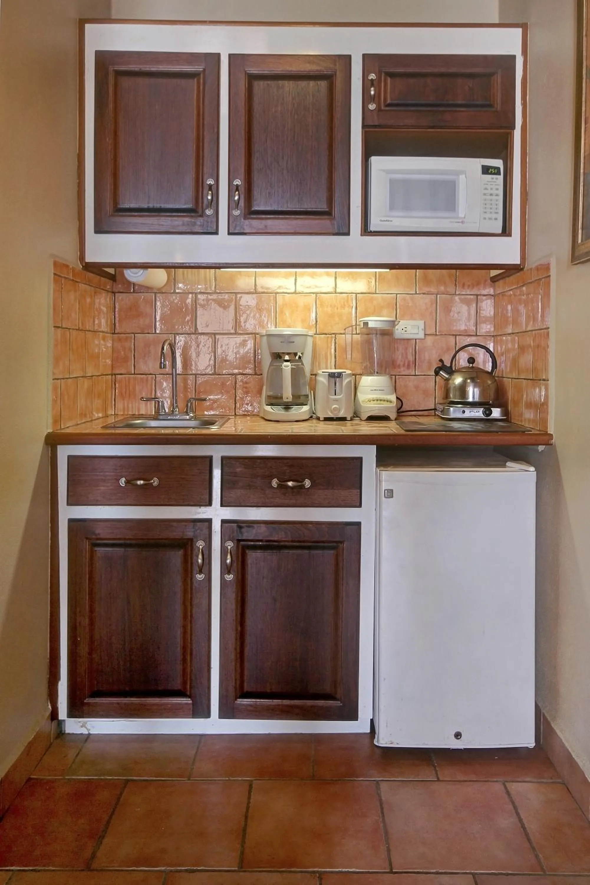 Kitchen or kitchenette in Mary's Boon Beach Resort & Spa