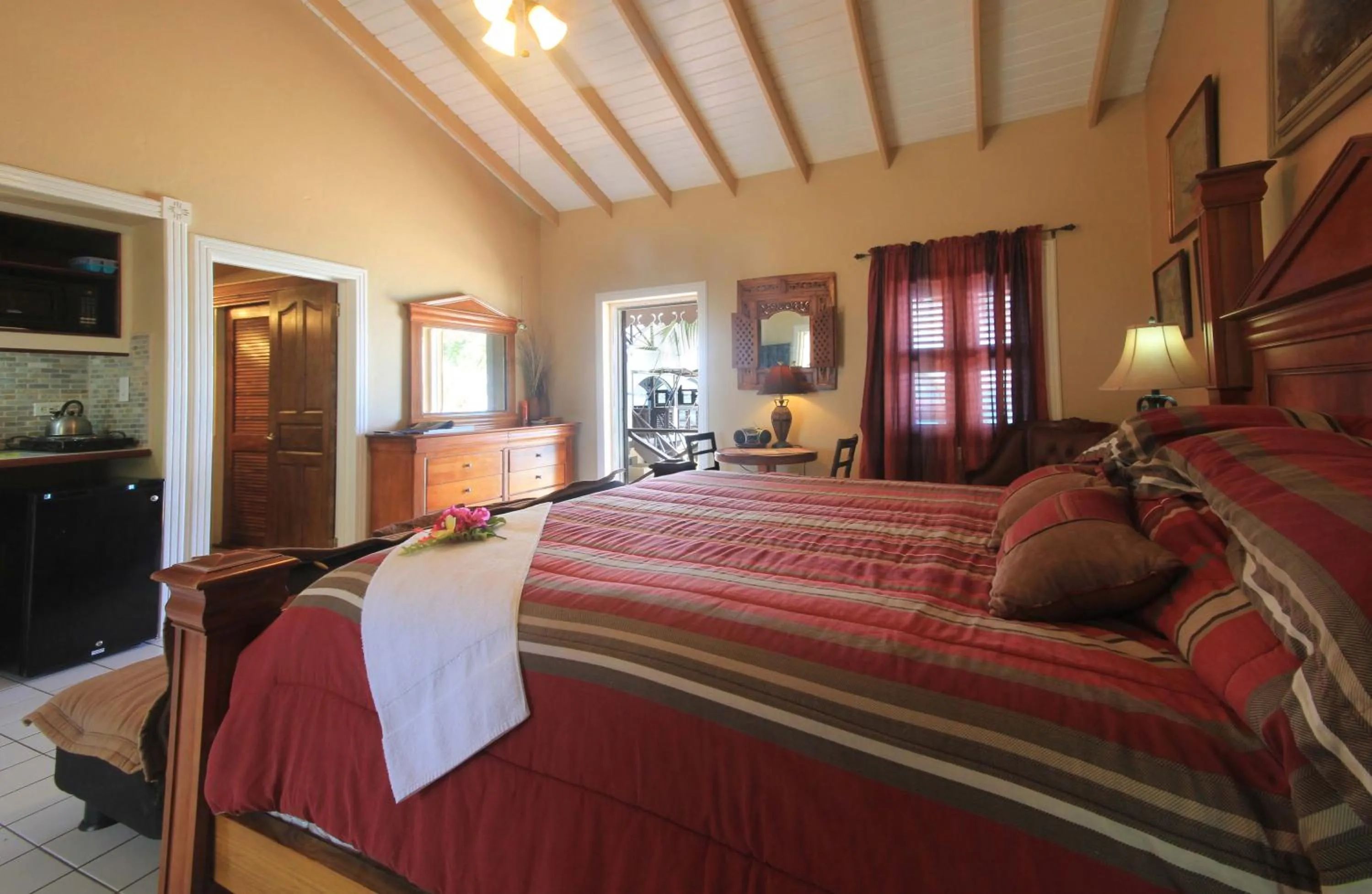 Bedroom, Bed in Mary's Boon Beach Resort & Spa