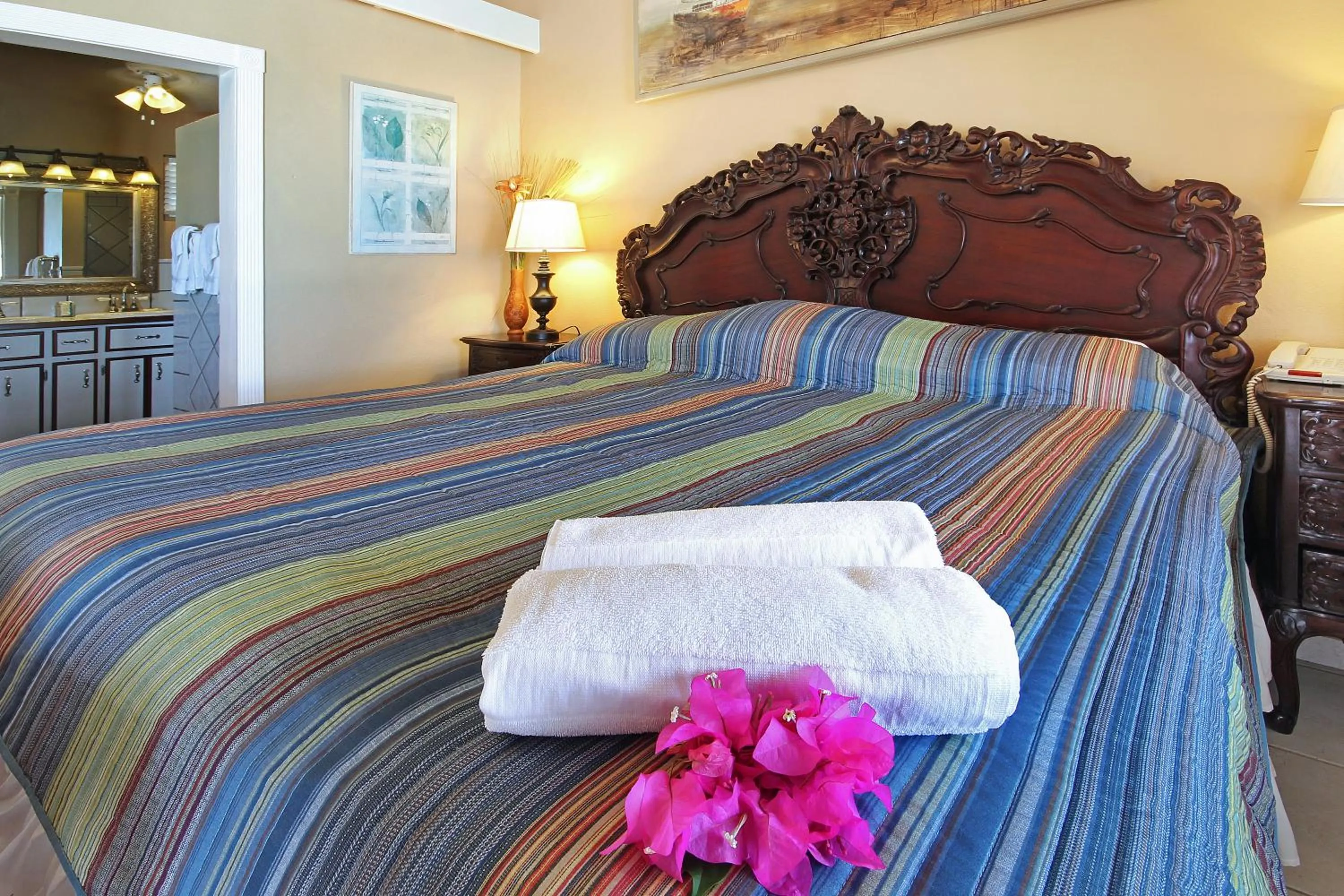 Bedroom, Bed in Mary's Boon Beach Resort & Spa