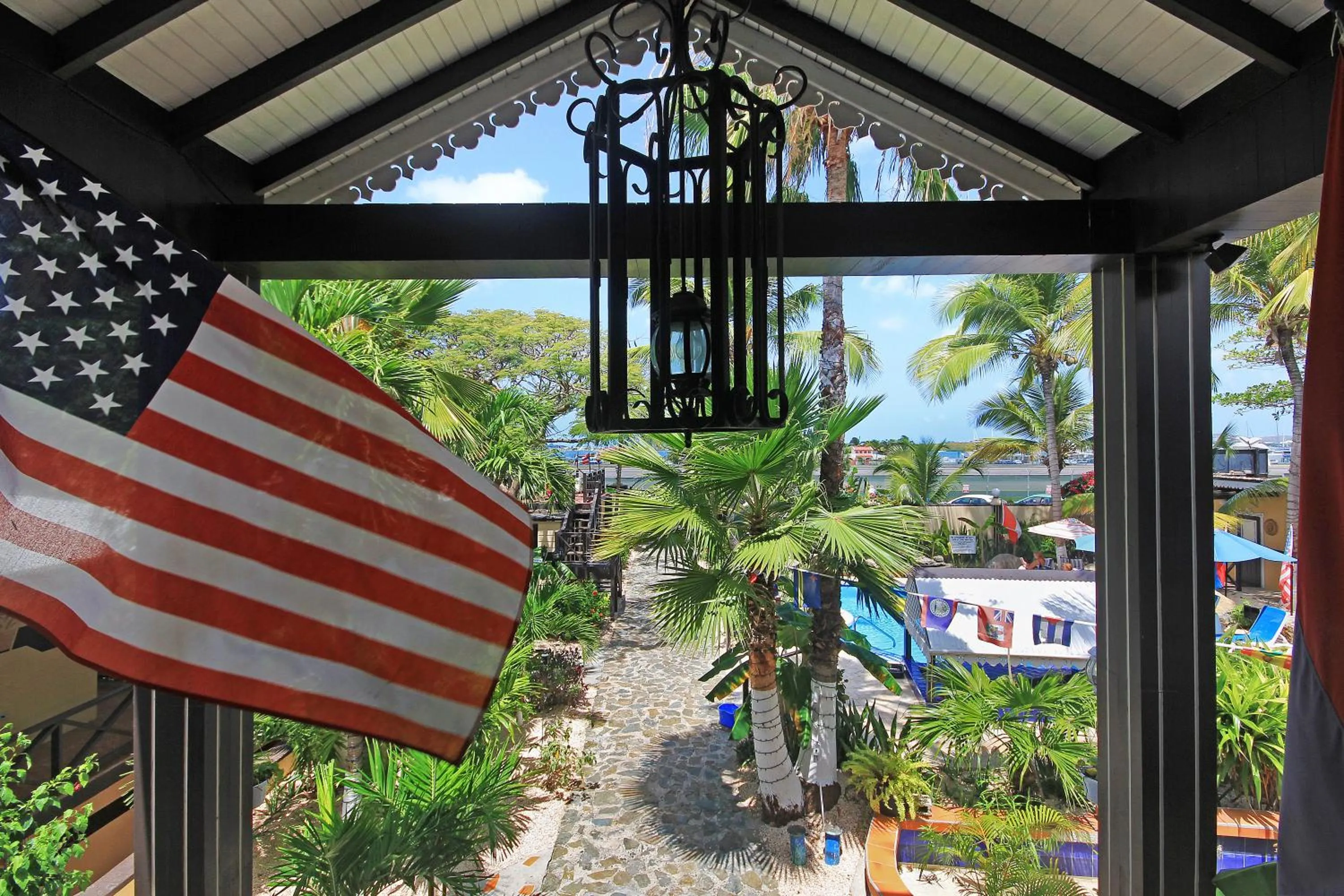 Garden view in Mary's Boon Beach Resort & Spa
