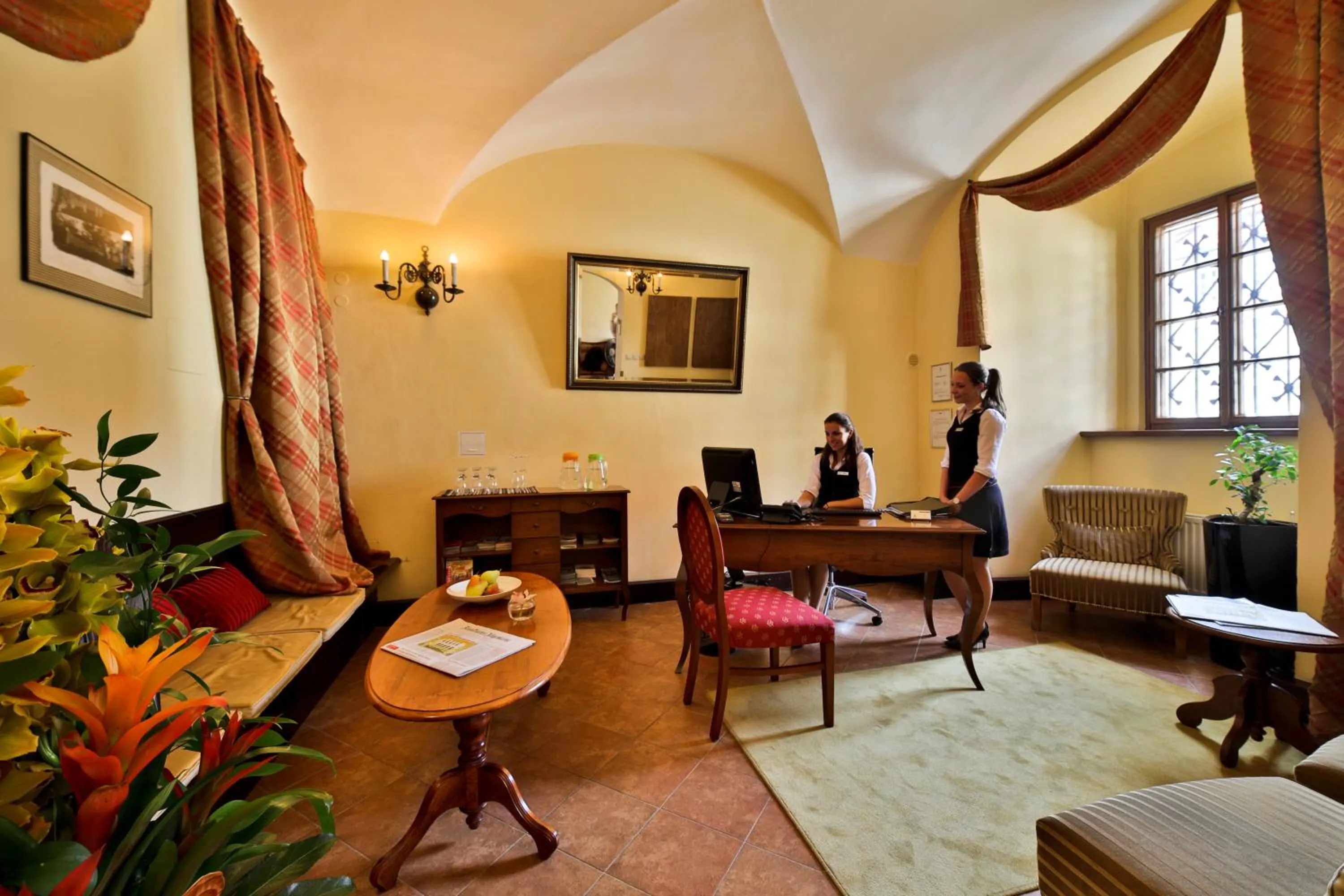 Lobby or reception in Hotel Questenberg