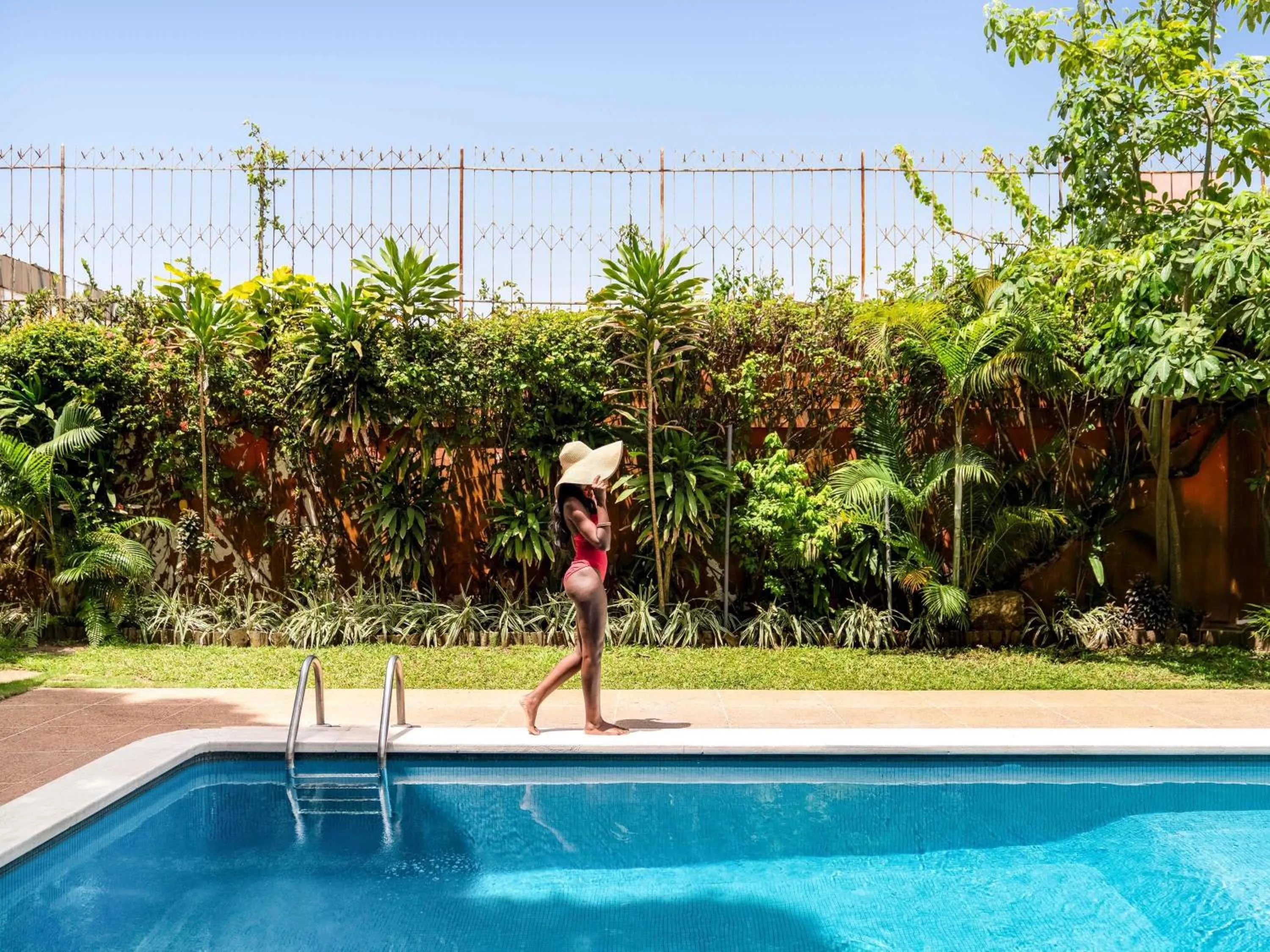Pool view in Ibis Styles Abidjan Marcory