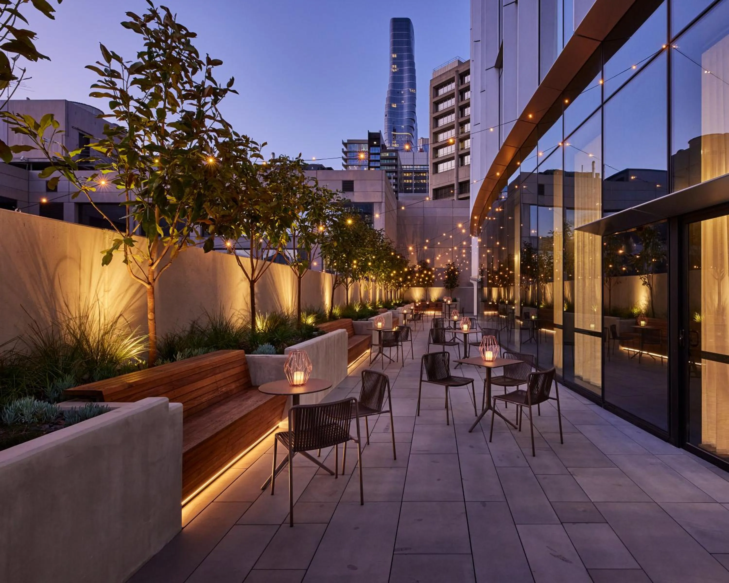 Property building in Hyatt Centric Melbourne