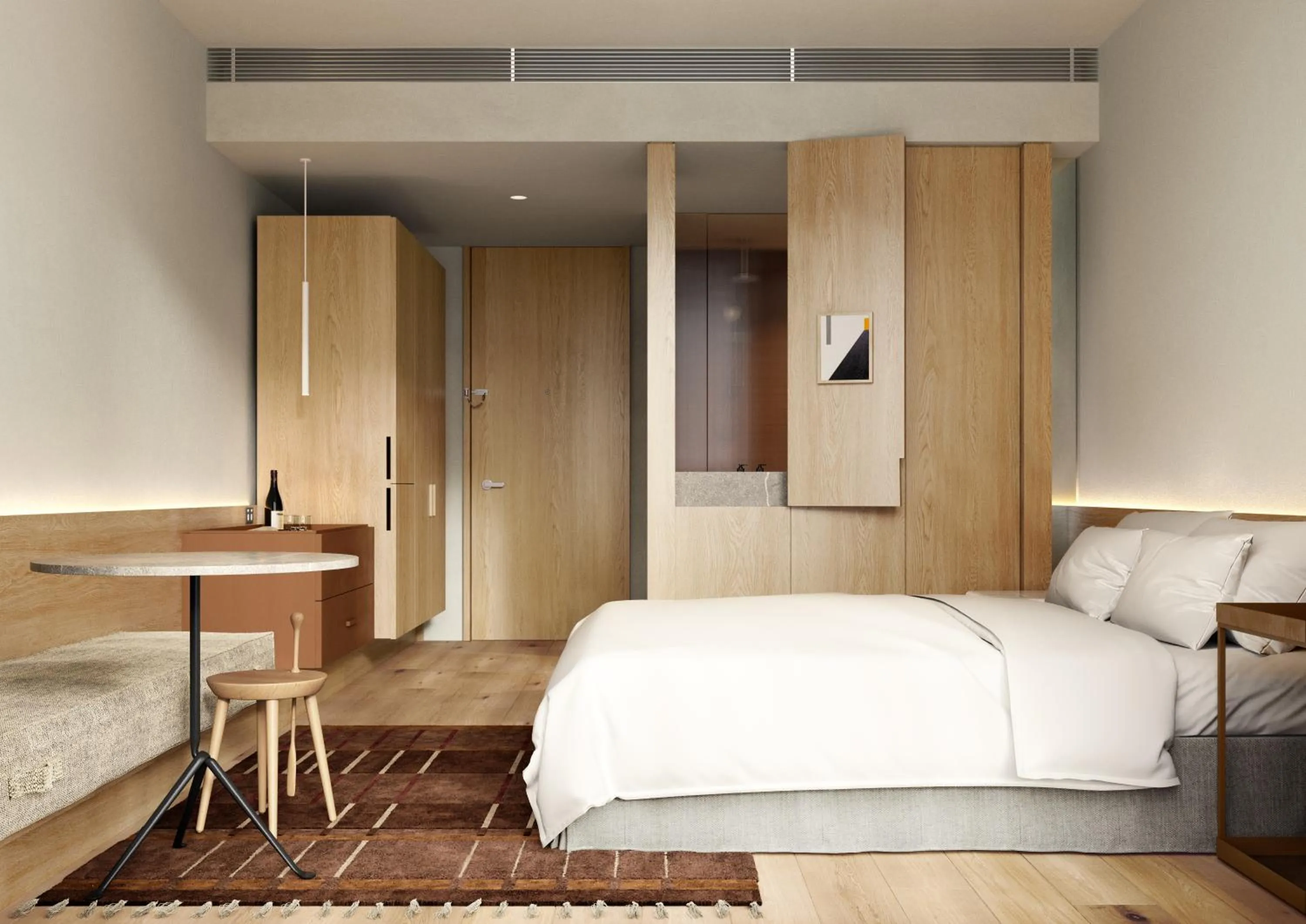 Bed in Hyatt Centric Melbourne