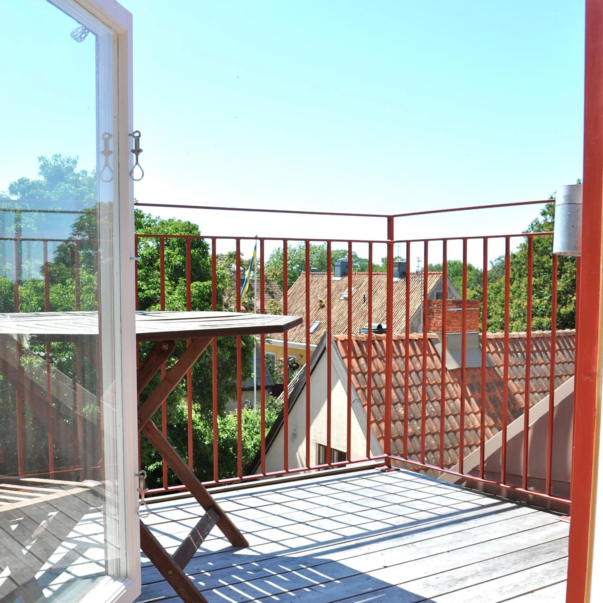 Patio in Sköna Hönor Apartments