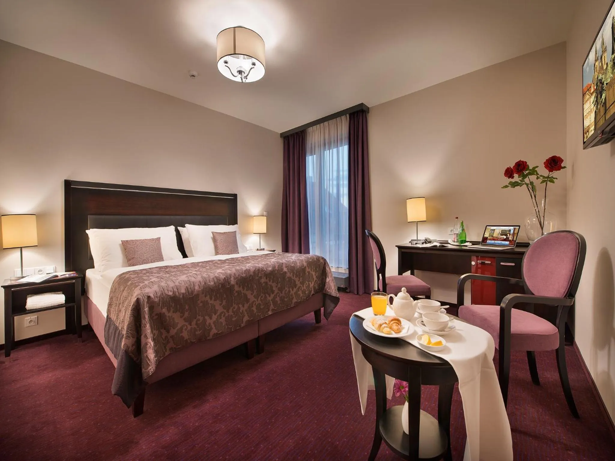 Bedroom, Bed in EA Embassy Prague Hotel