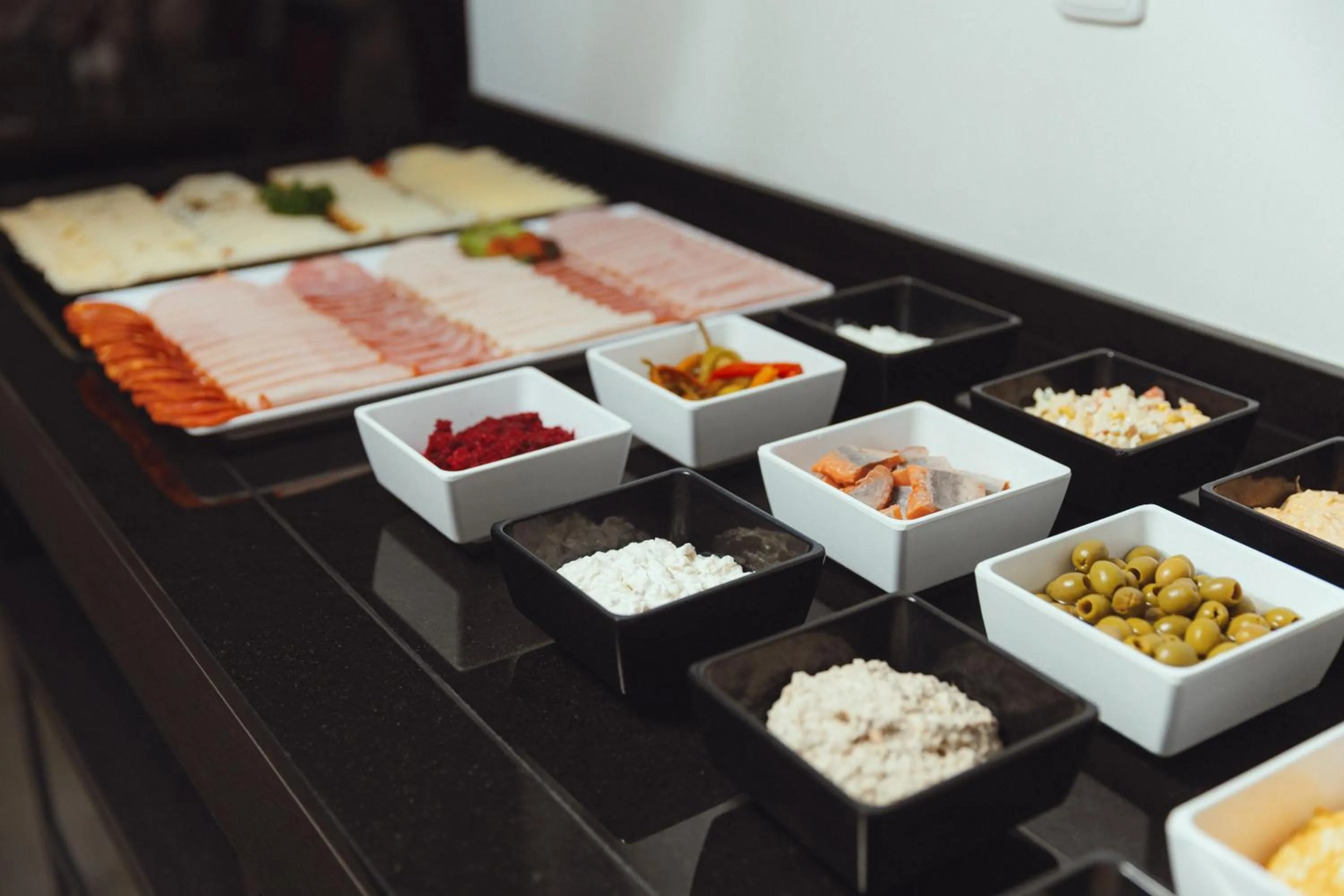 Buffet breakfast in EA Embassy Prague Hotel