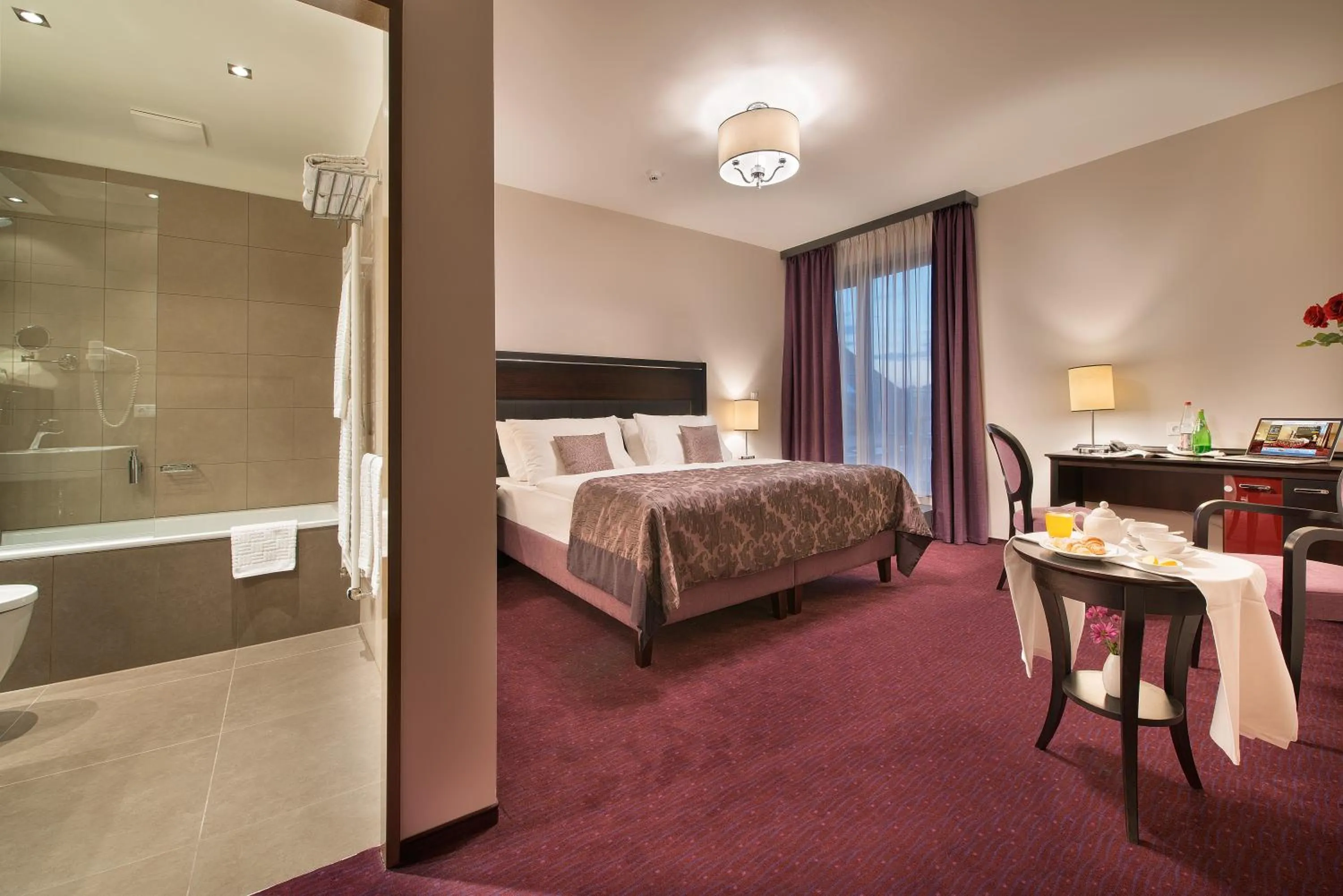 Bed in EA Embassy Prague Hotel