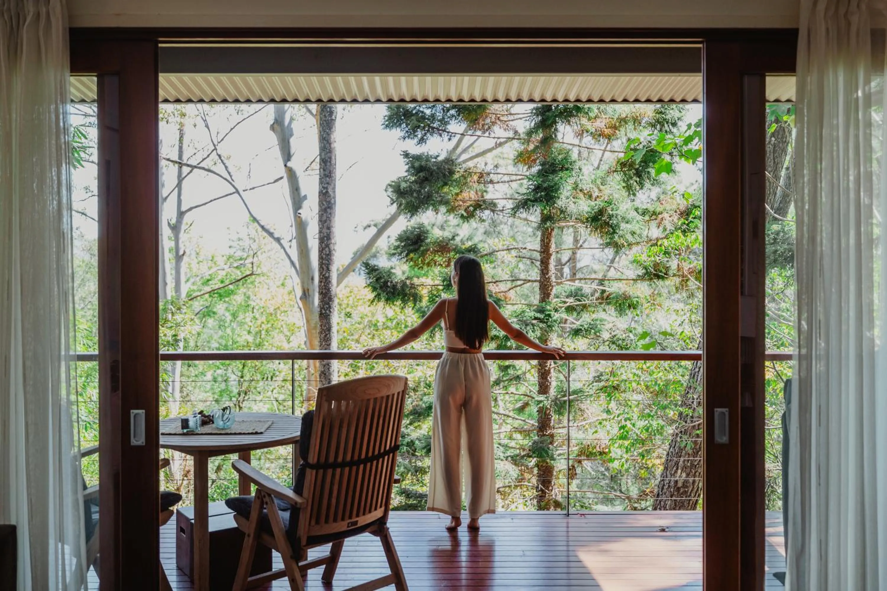 Balcony/Terrace in Taman Sari Sunshine Coast Romantic Pet-Friendly Hinterland Retreat