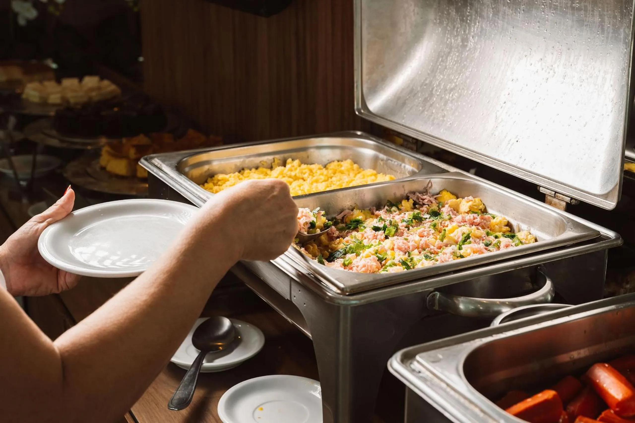 Buffet breakfast in Angra Beach Hotel