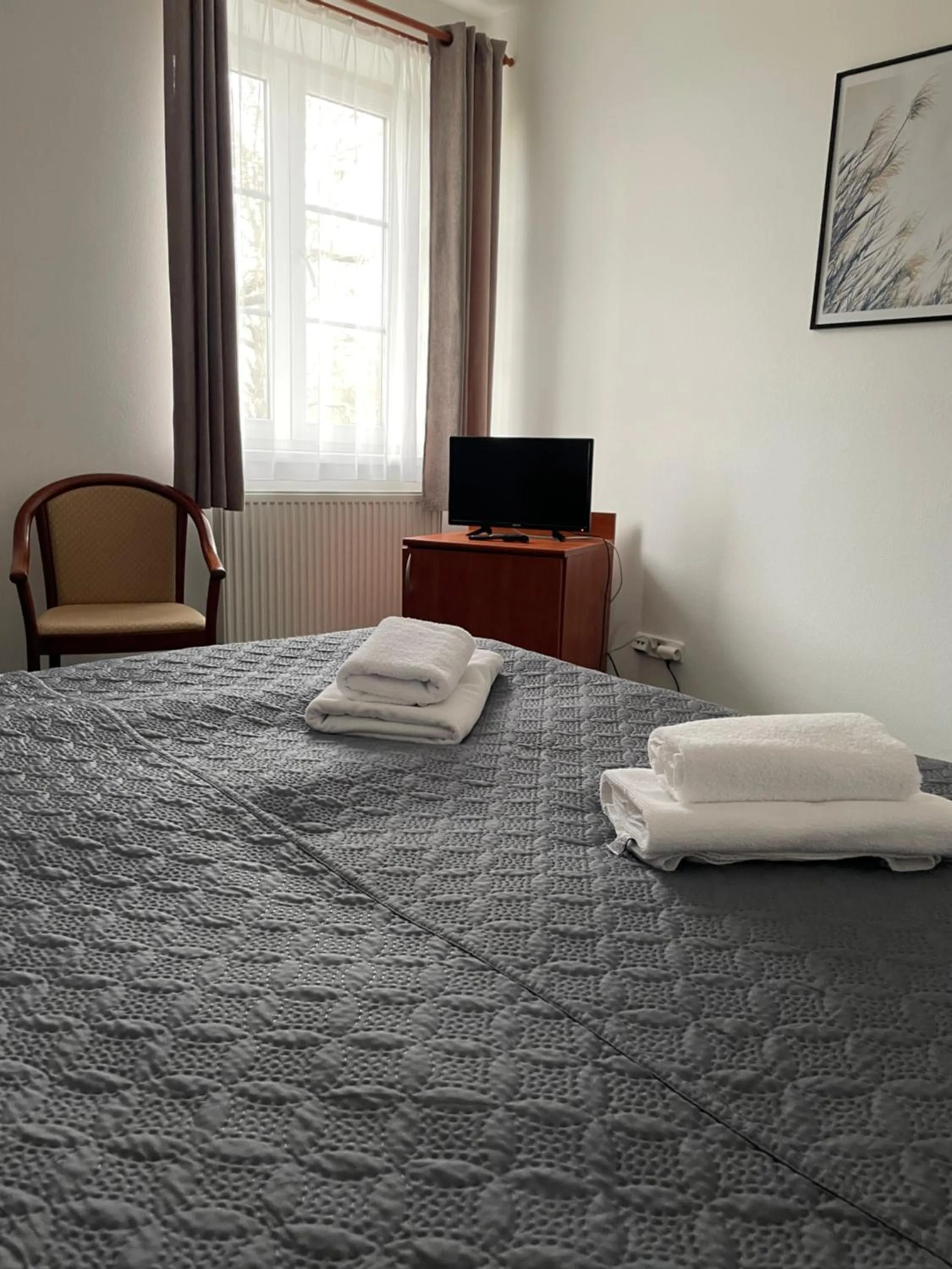 Bed in Hotel Karolina