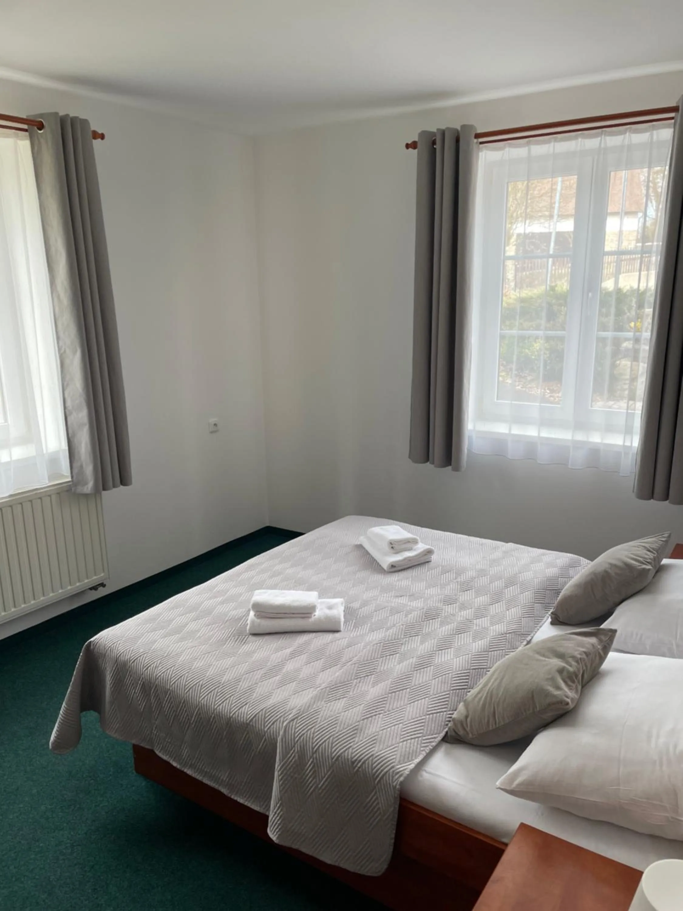 Bed in Hotel Karolina