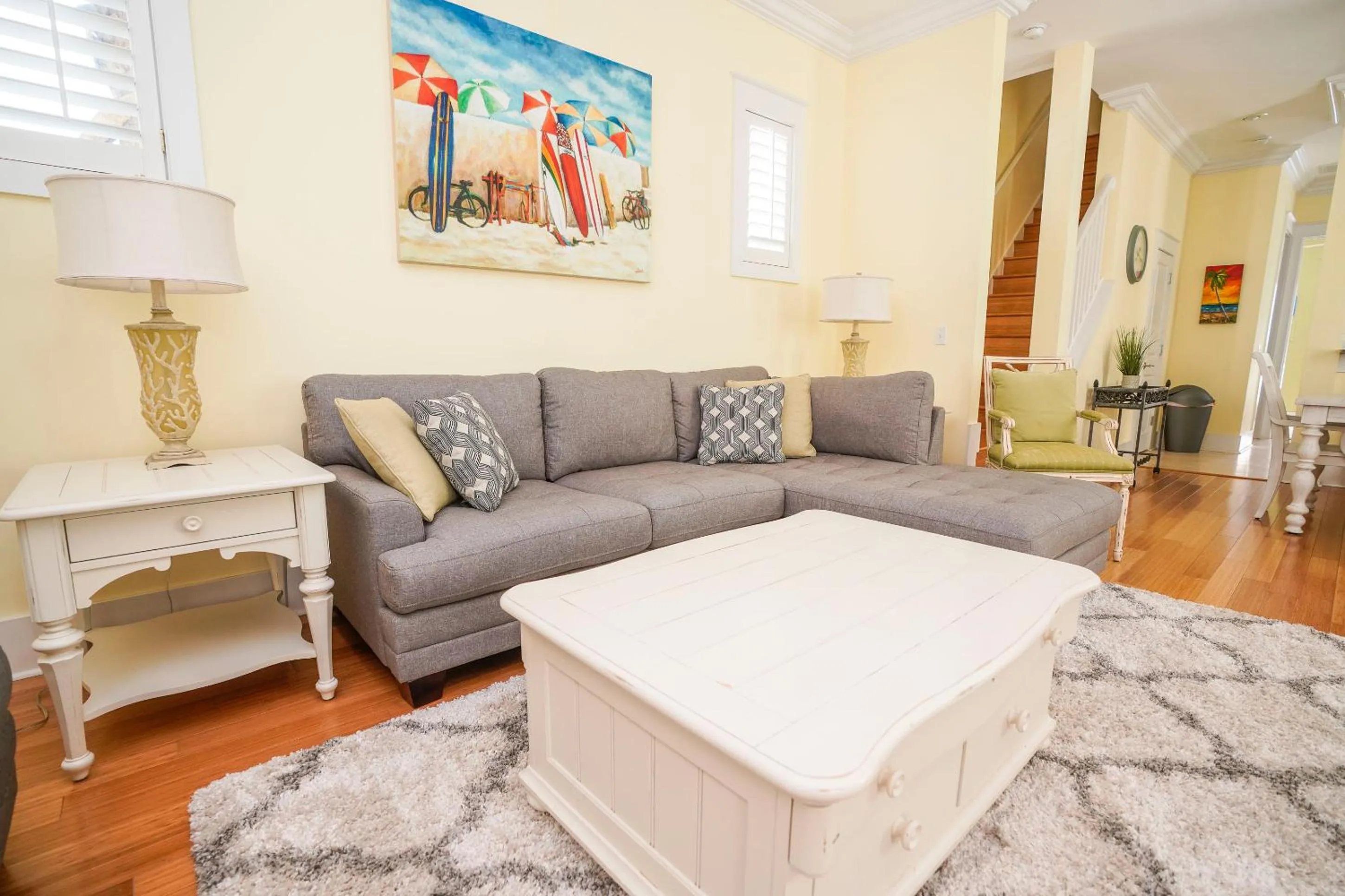 Living room in 30A Beach House - Sunny Daze by Panhandle Getaways