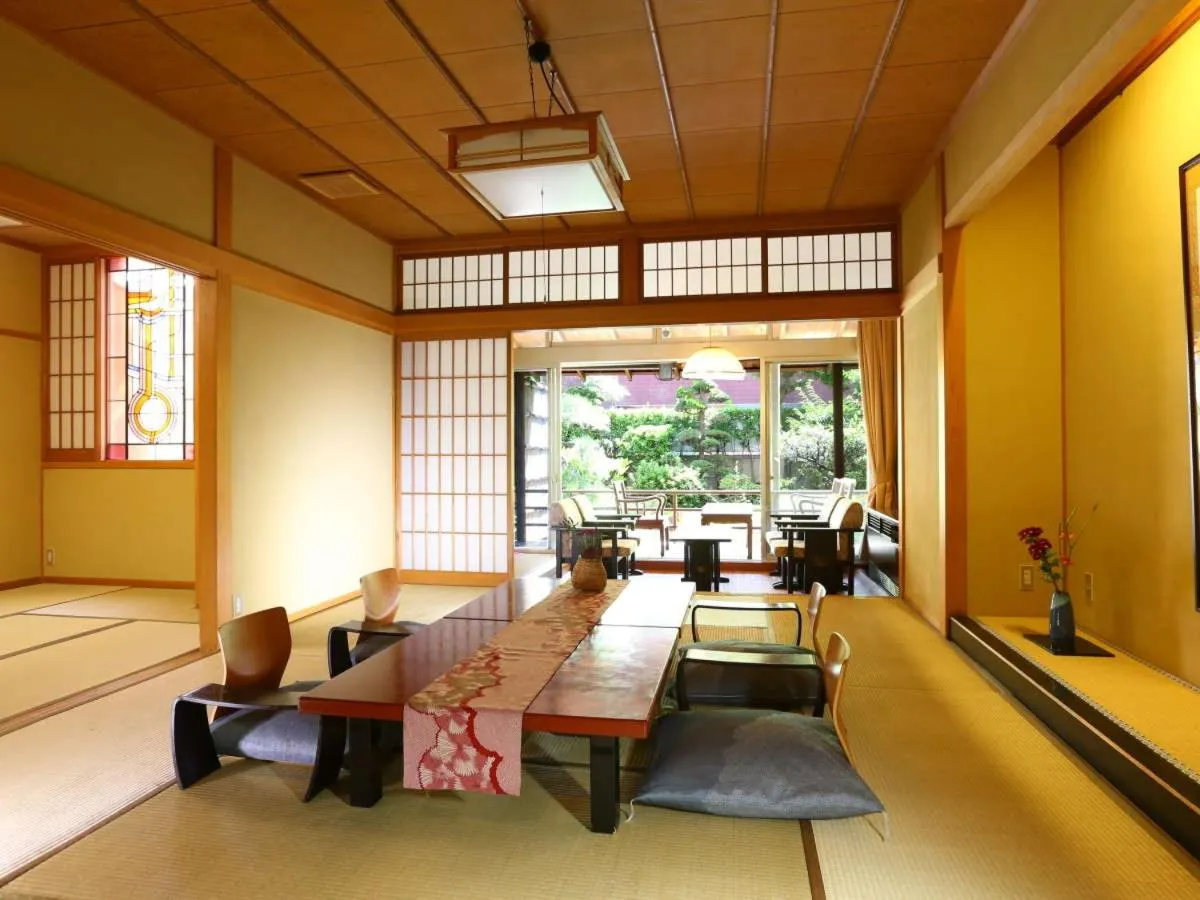 Seating area in Kamiyamada Hotel