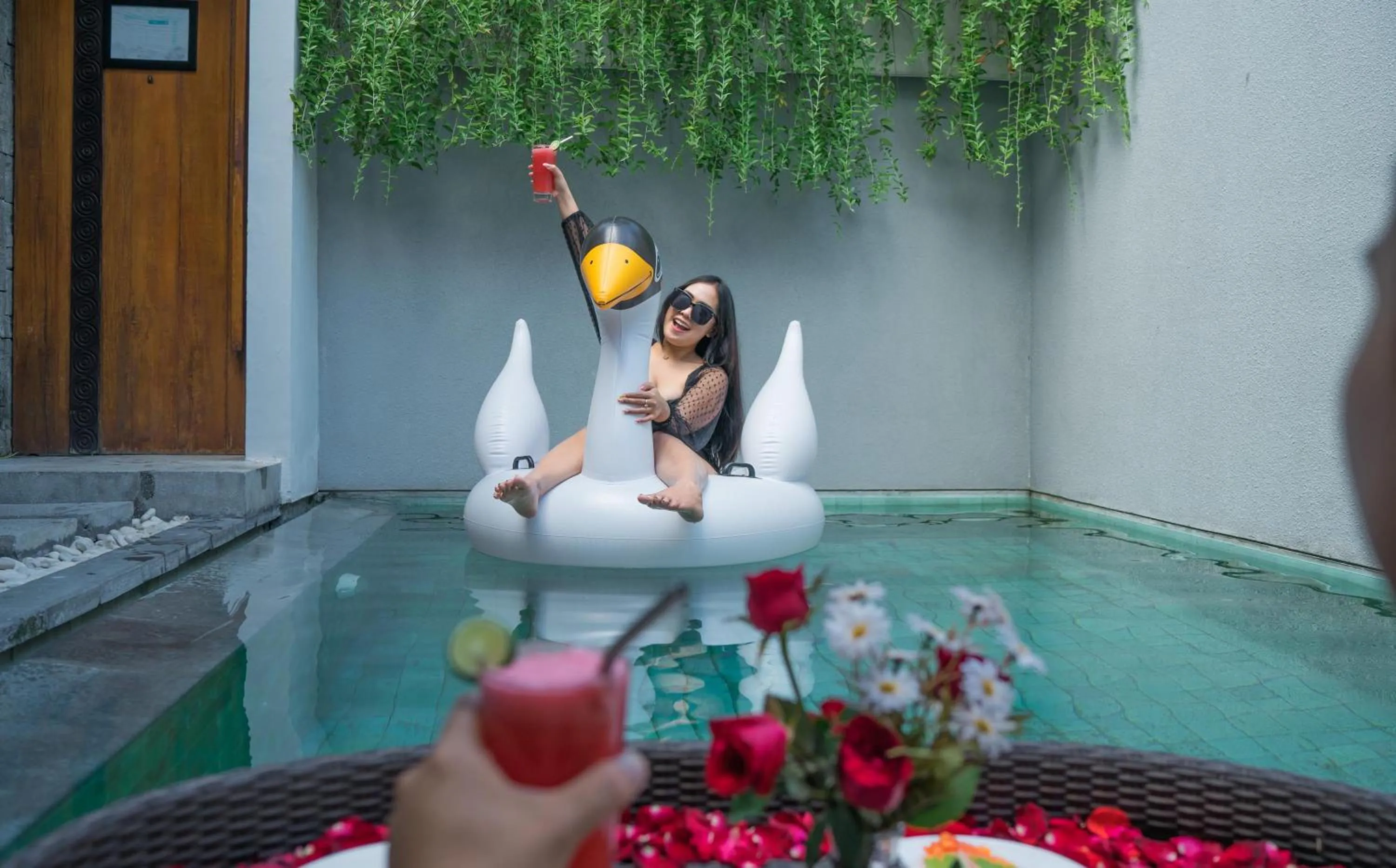 Swimming pool in Samaja Villas Seminyak