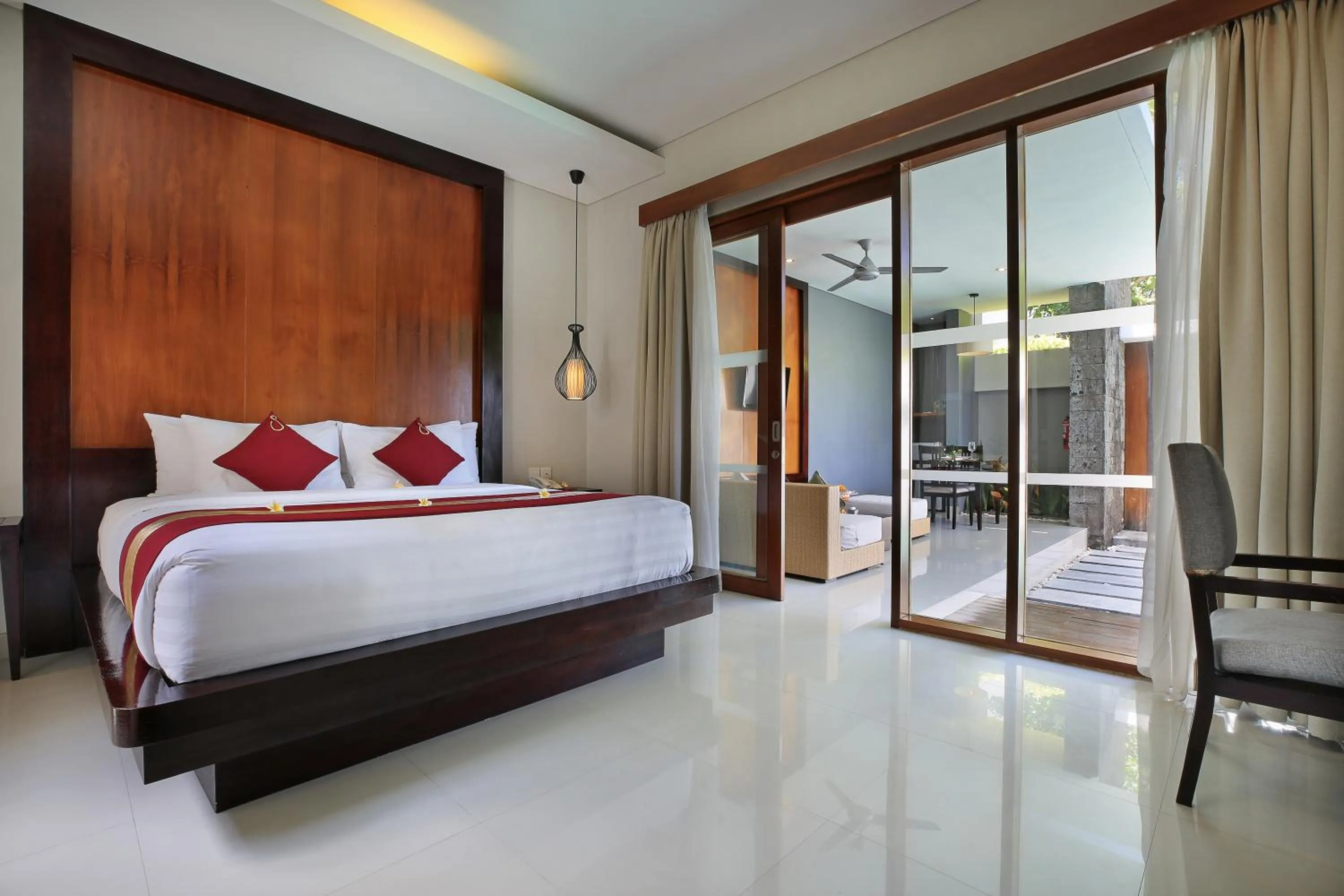Bed in Samaja Villas Seminyak
