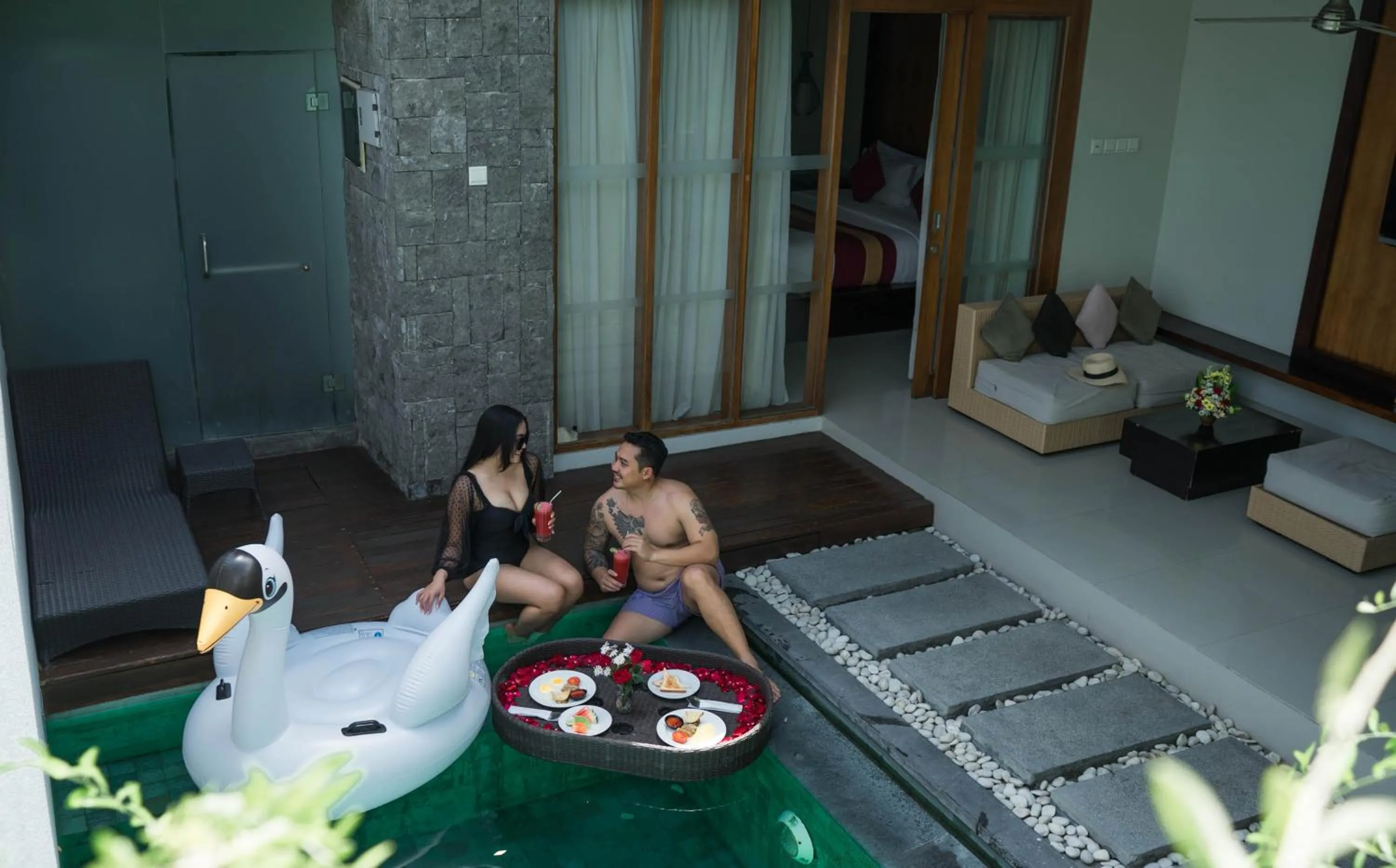 Swimming pool in Samaja Villas Seminyak