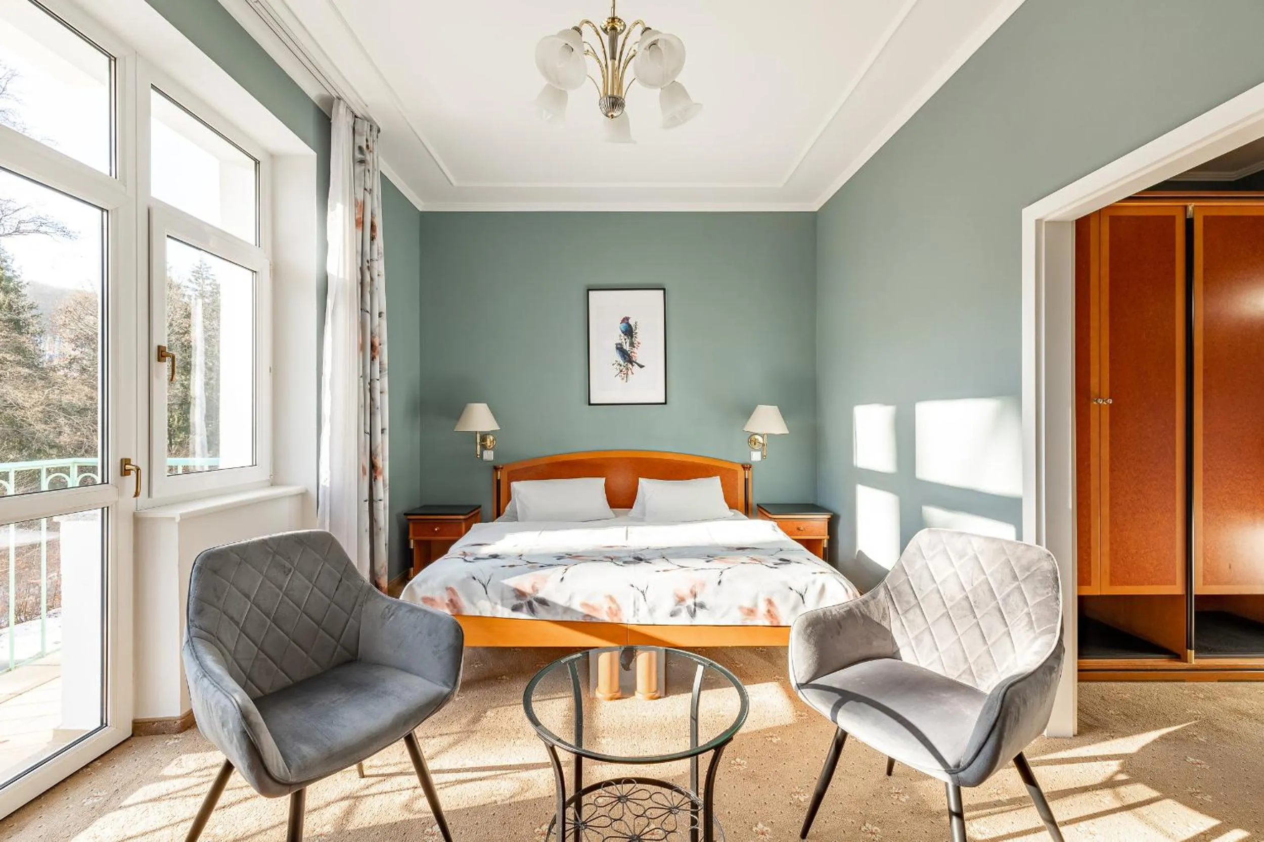 Living room, Bed in Spa & Wellness Hotel Silva