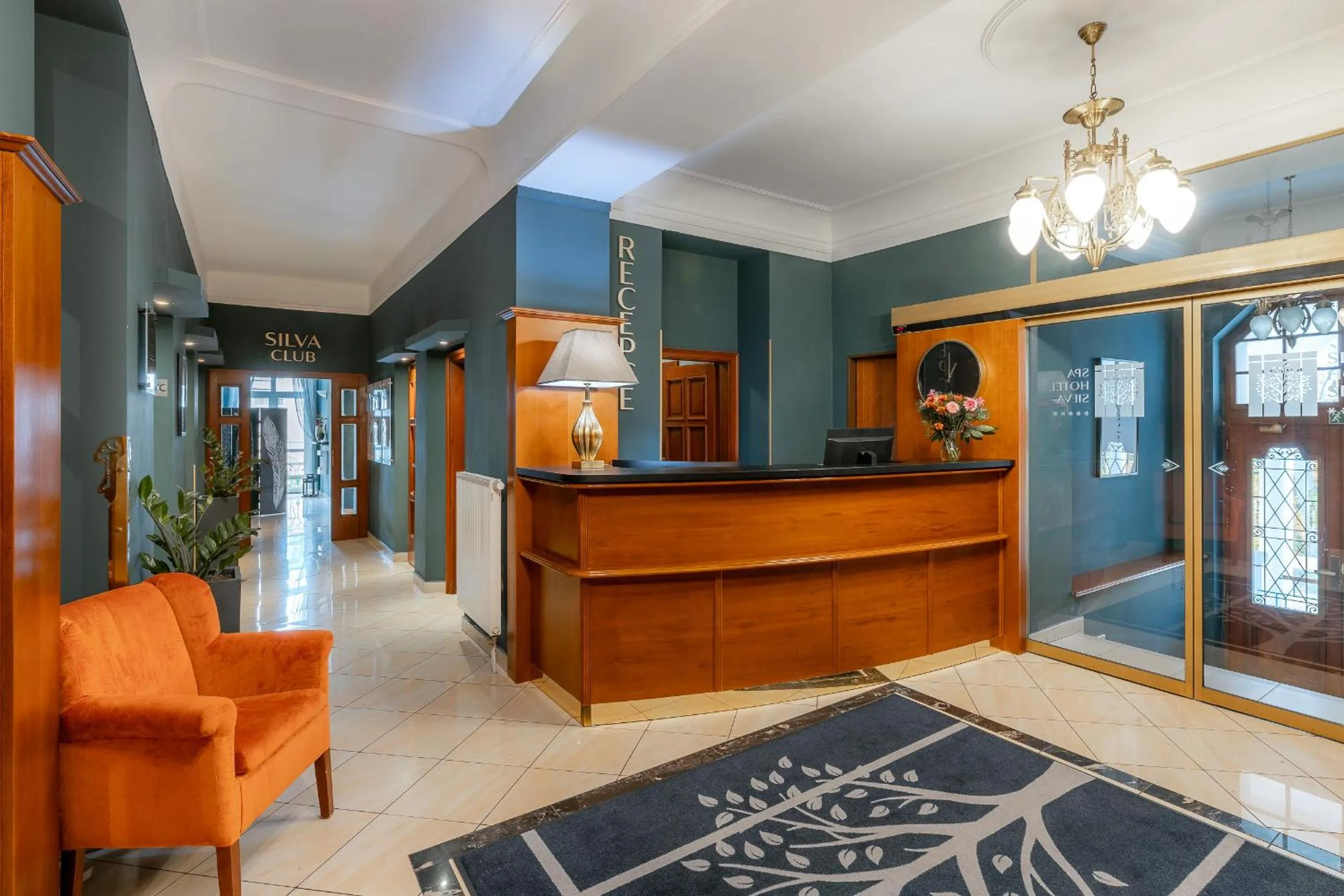 Lobby or reception in Spa & Wellness Hotel Silva