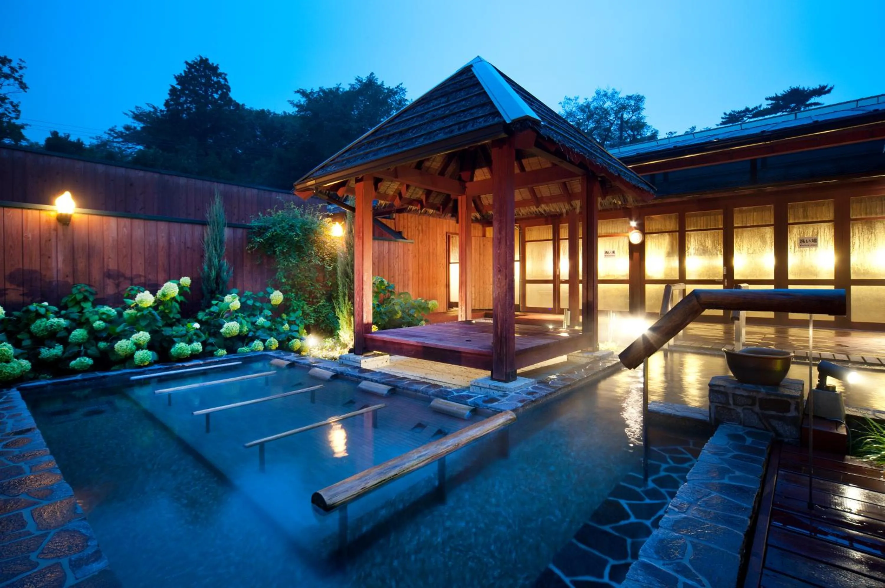 Hot Spring Bath in Izu-Kogen Wan Wan Paradise Hotel & Cottage