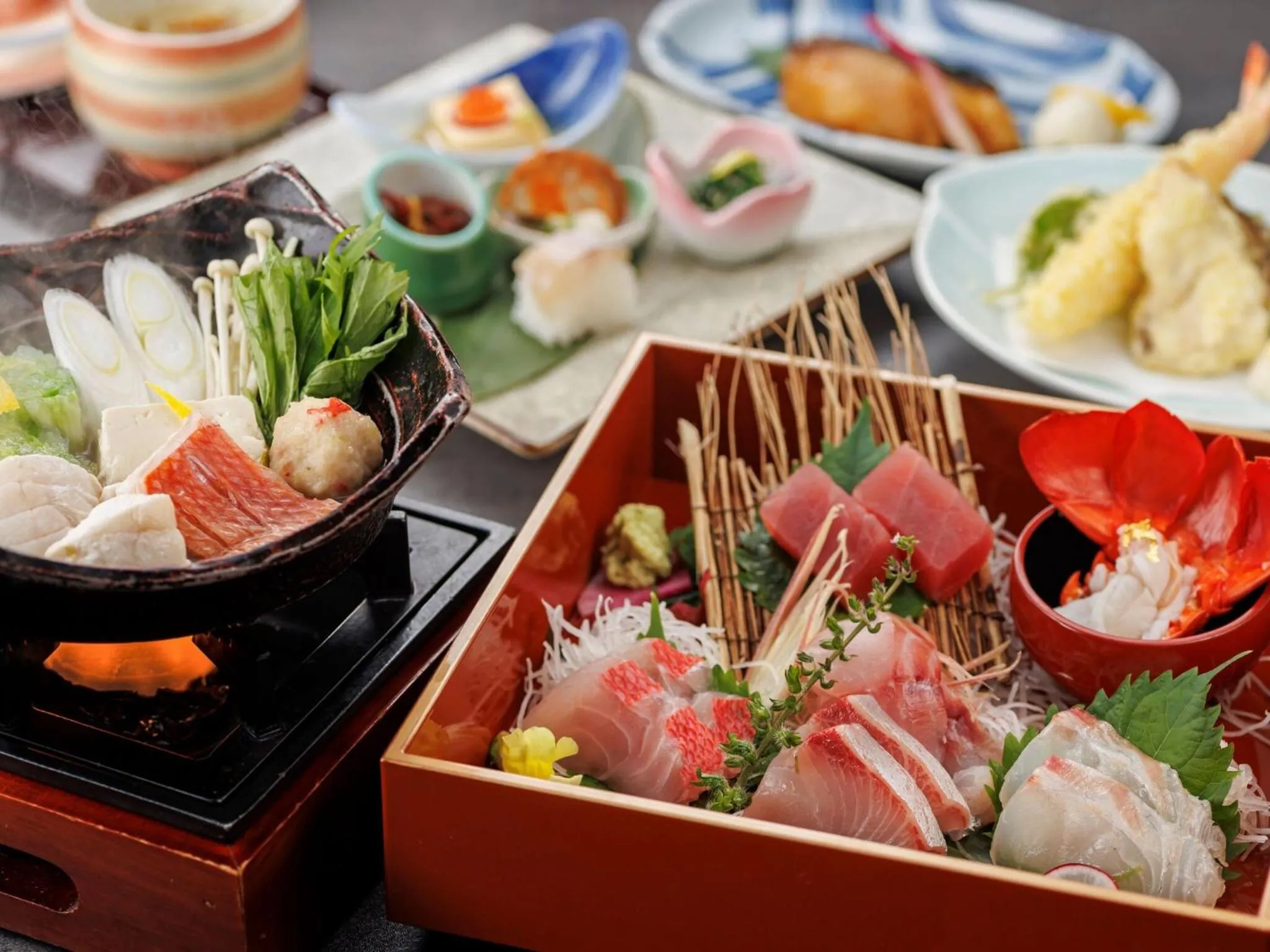 Dinner in Izu-Kogen Wan Wan Paradise Hotel & Cottage