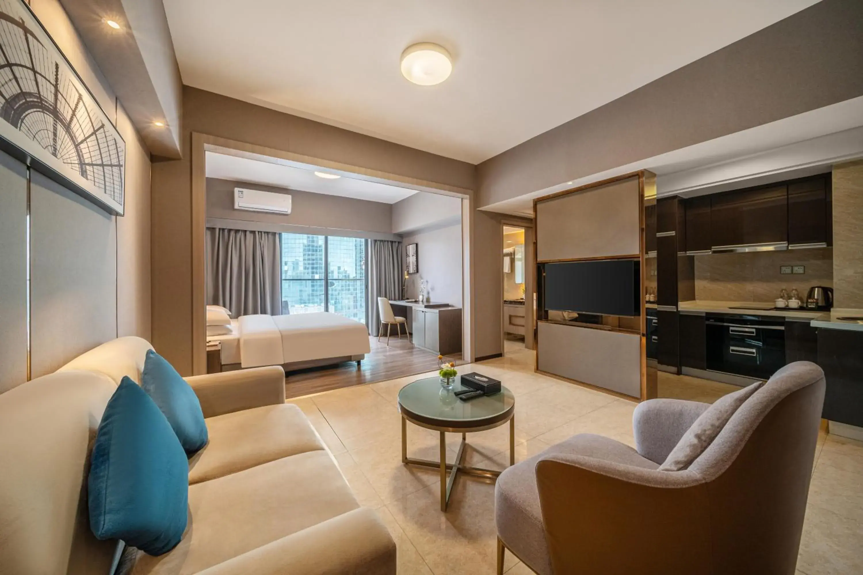 Deluxe Suite with City View in Foshan Poltton International Serviced Apartment-Canton fair free shuttle bus Deluxe Suite with City View in Foshan Poltton International Serviced Apartment-Canton fair free shuttle bus