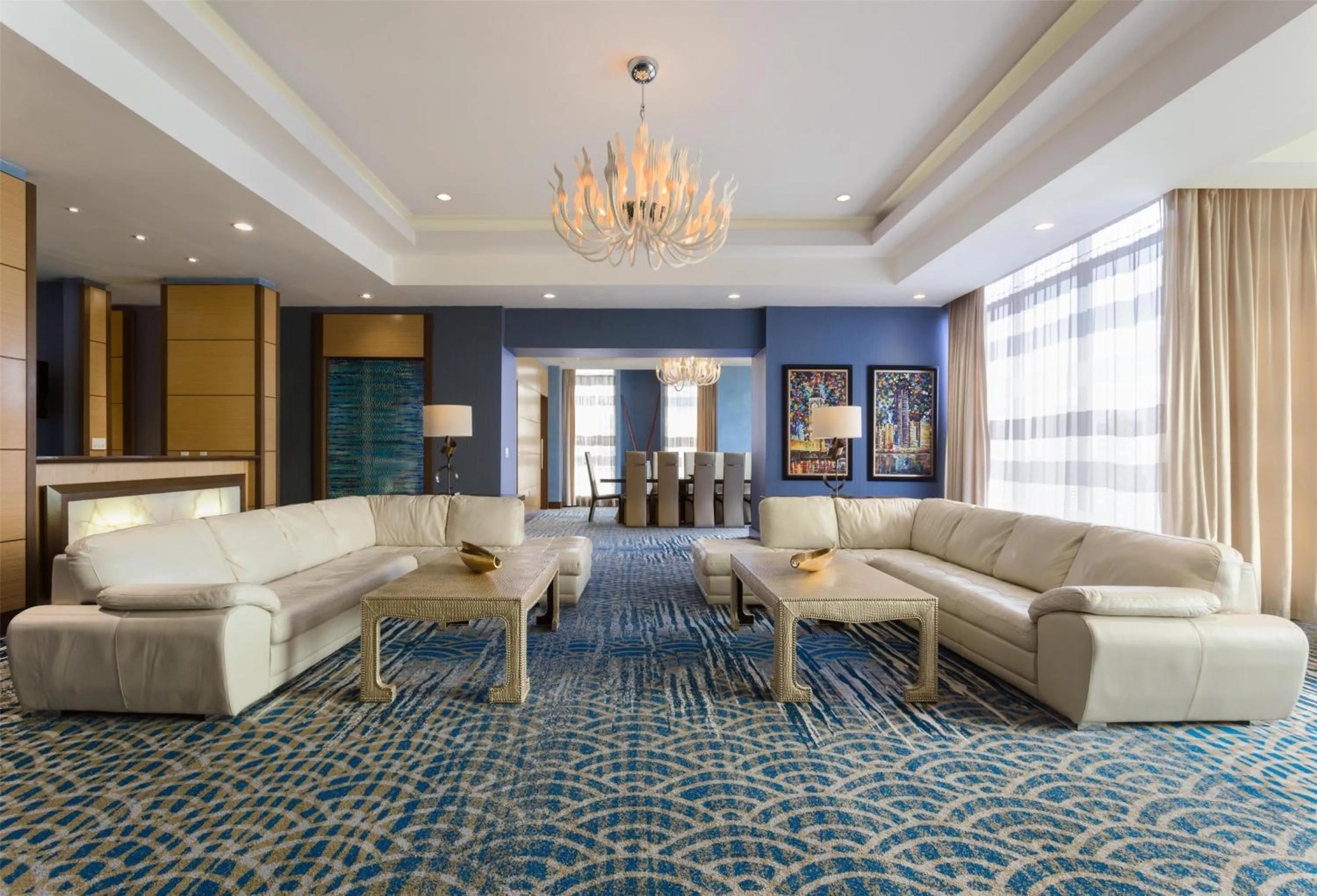 Living room in Hilton Panama