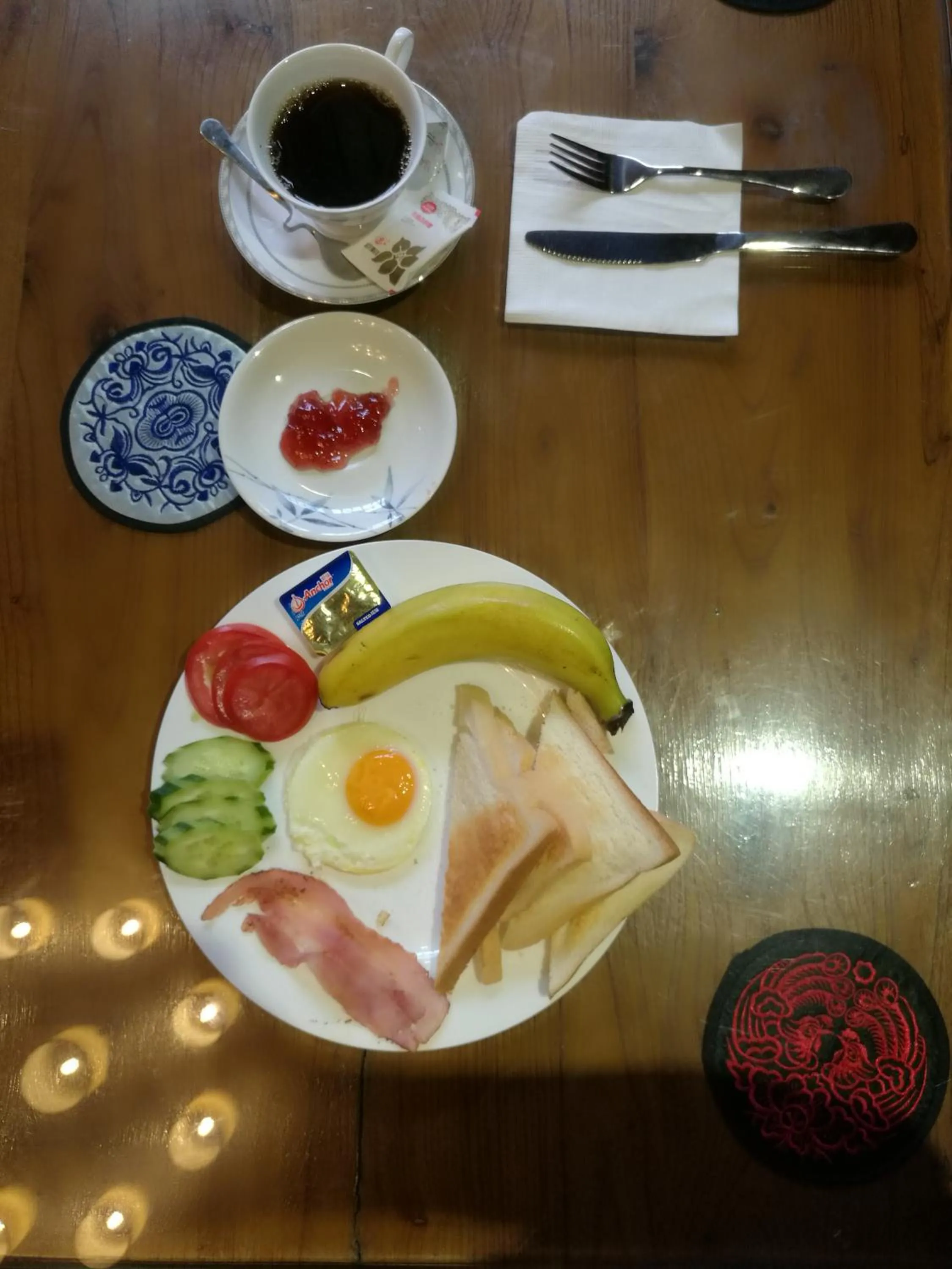 Continental breakfast in Longji Holiday Hotel