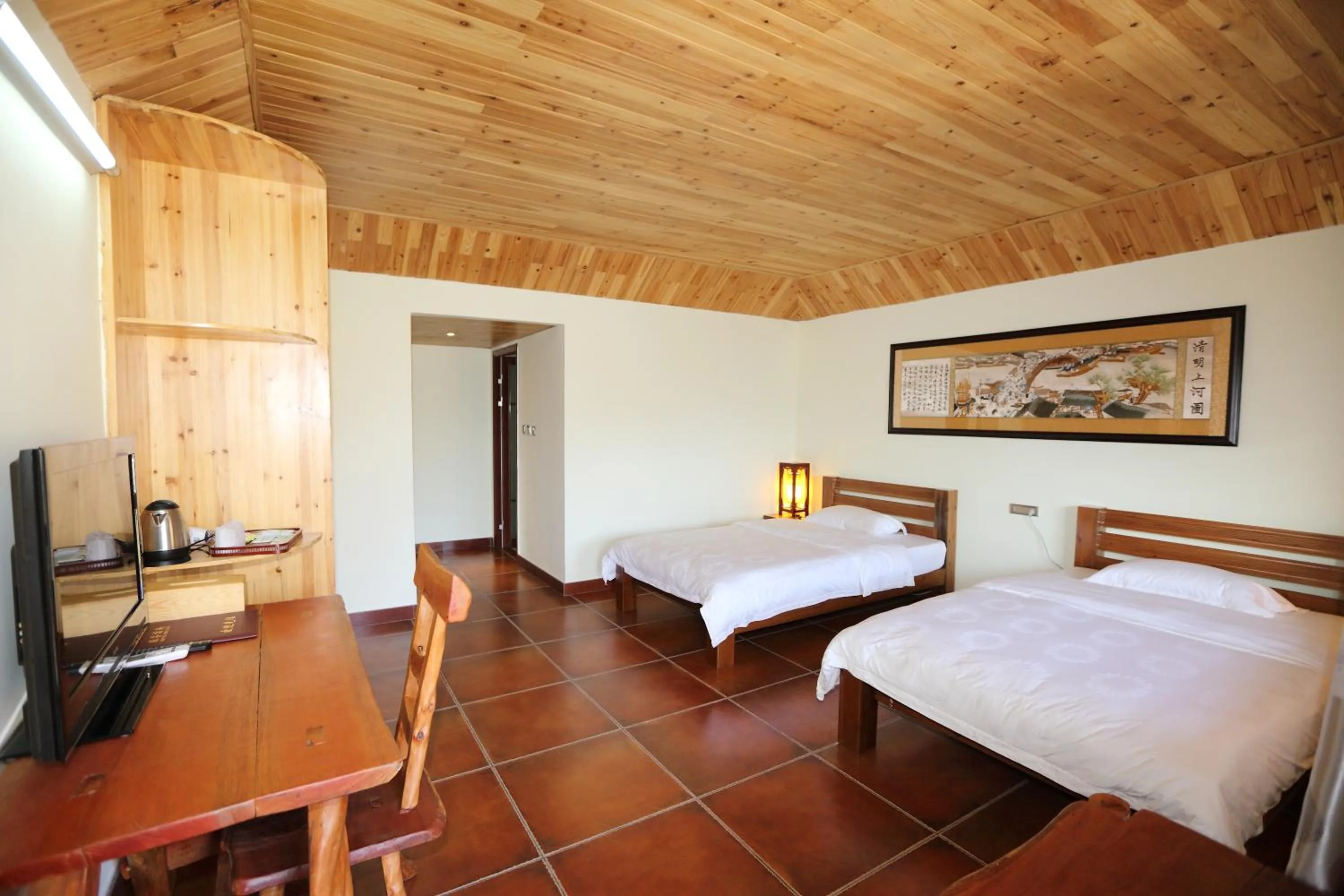 Photo of the whole room, Bed in Longji Holiday Hotel