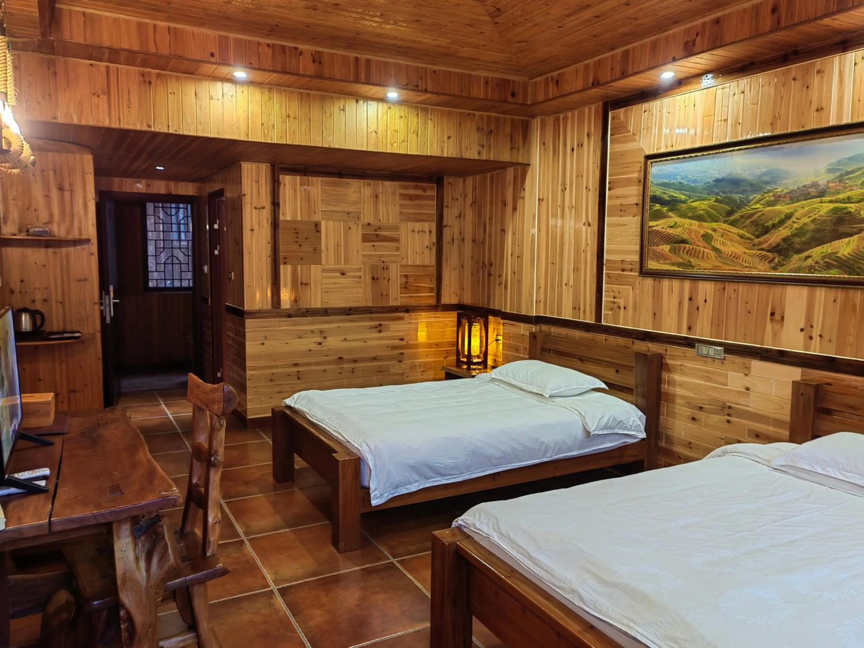 Photo of the whole room, Bed in Longji Holiday Hotel