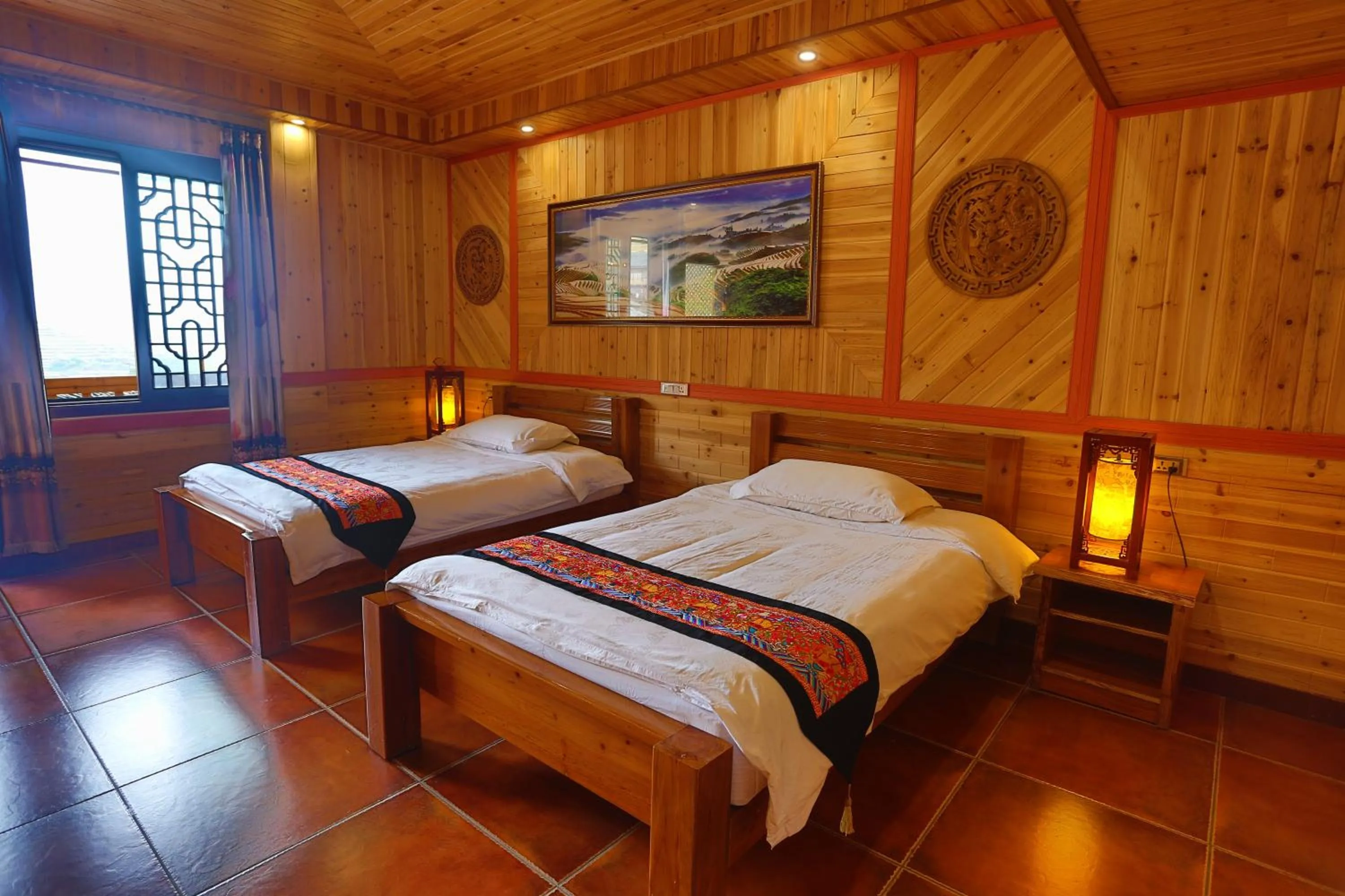 Photo of the whole room, Bed in Longji Holiday Hotel