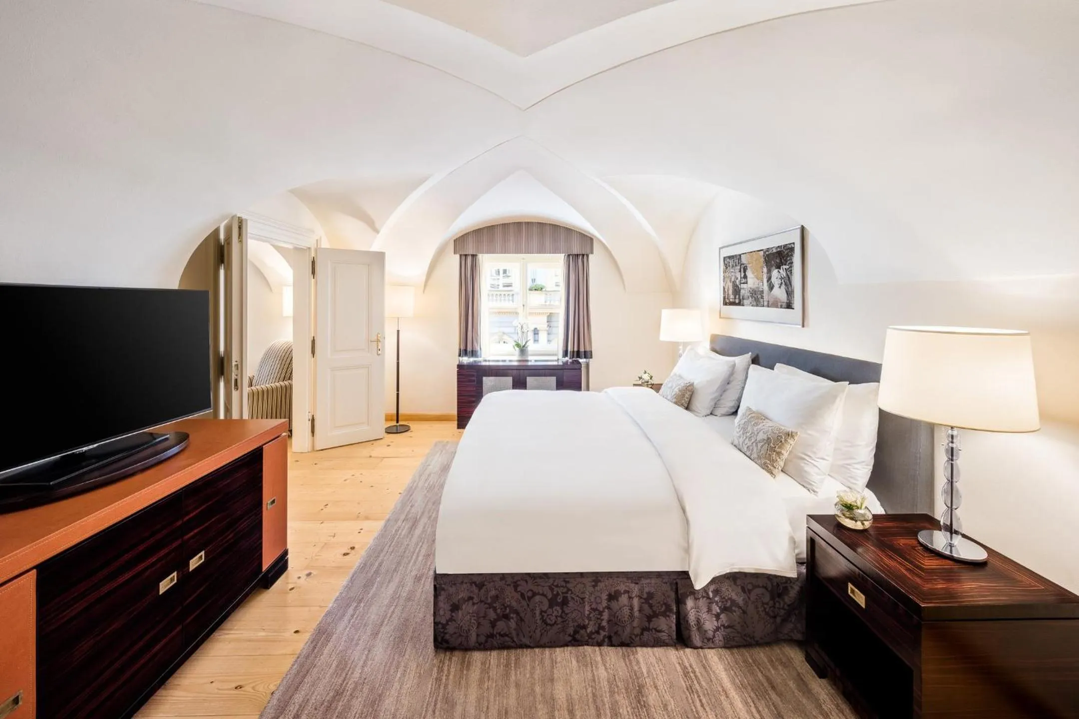 Photo of the whole room, Bed in Mandarin Oriental, Prague