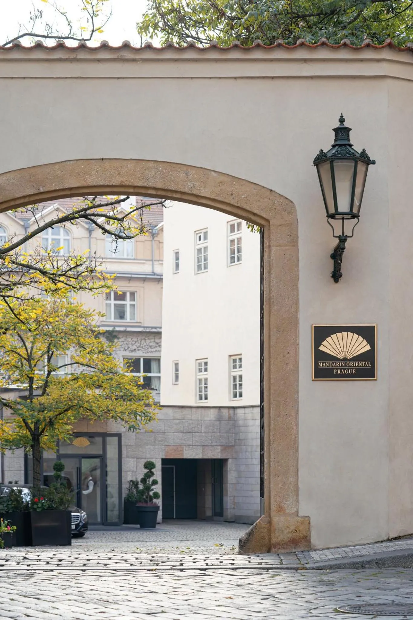 Facade/entrance in Mandarin Oriental, Prague